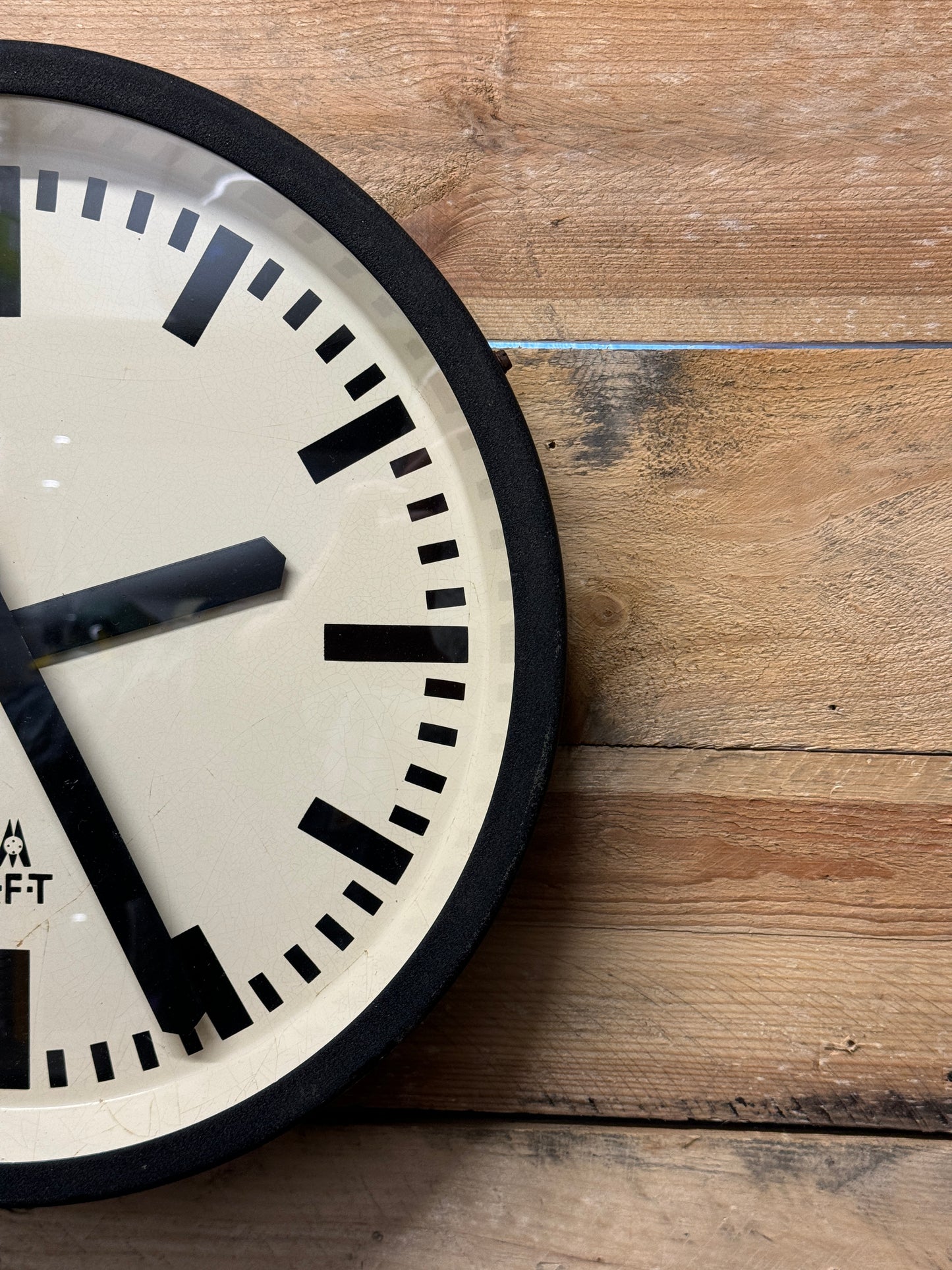 1950s East German Industrial Factory Clock By RFT