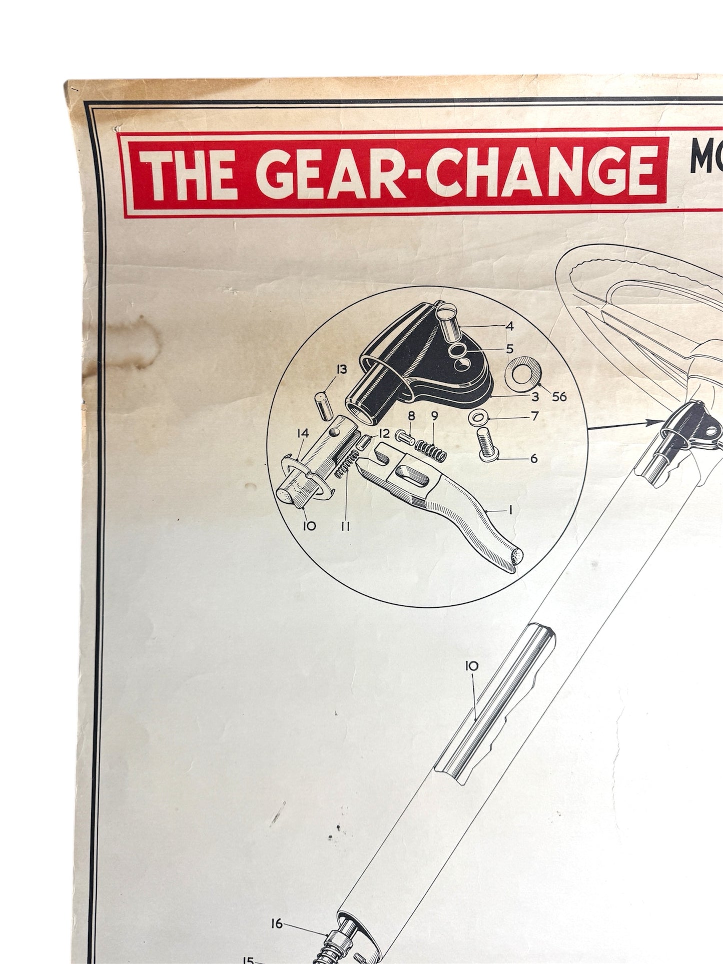 B.M.C. British Motor Corporation Educational Poster Circa 1950s