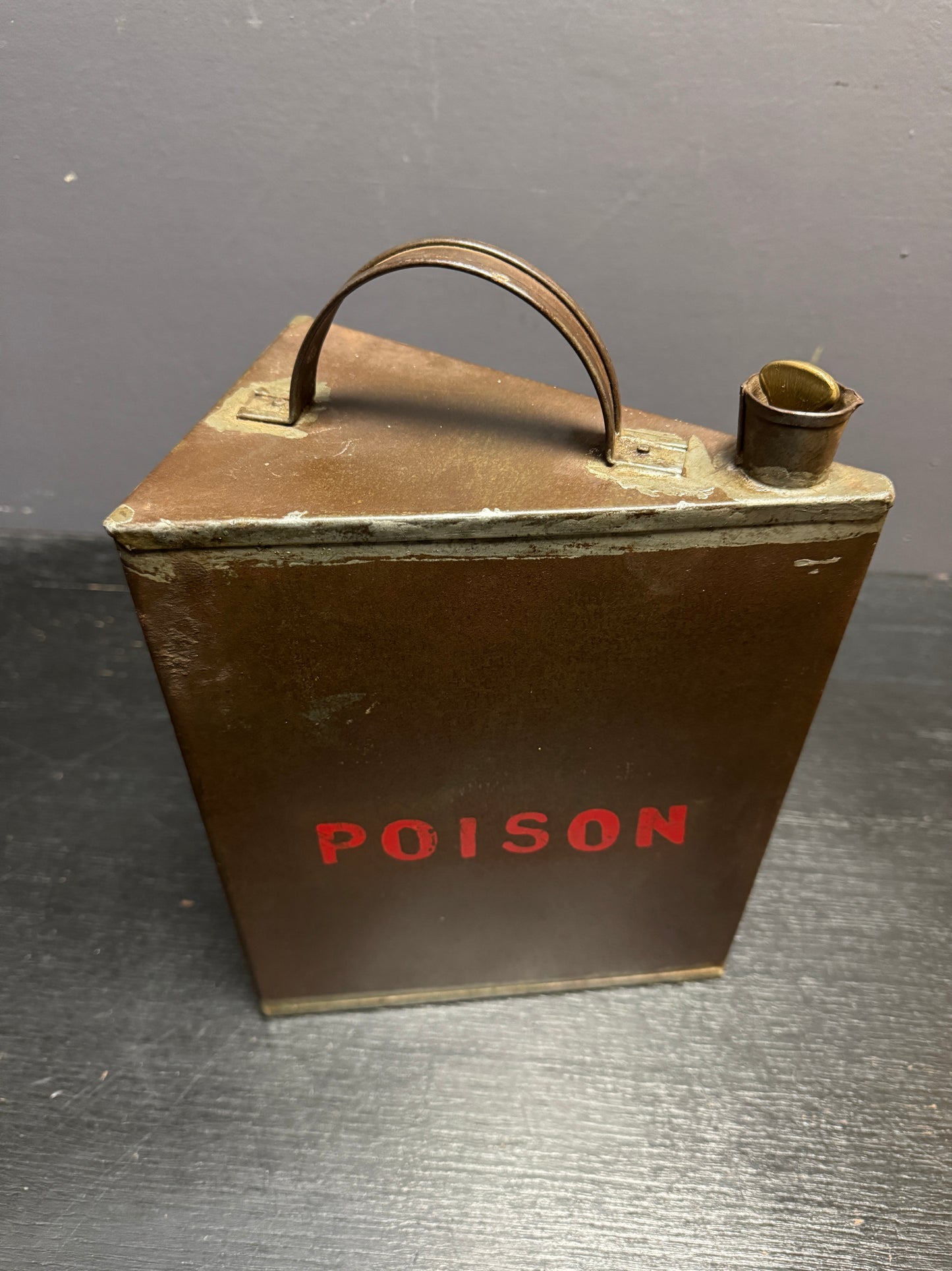 Early 1900s Factory Poison Can