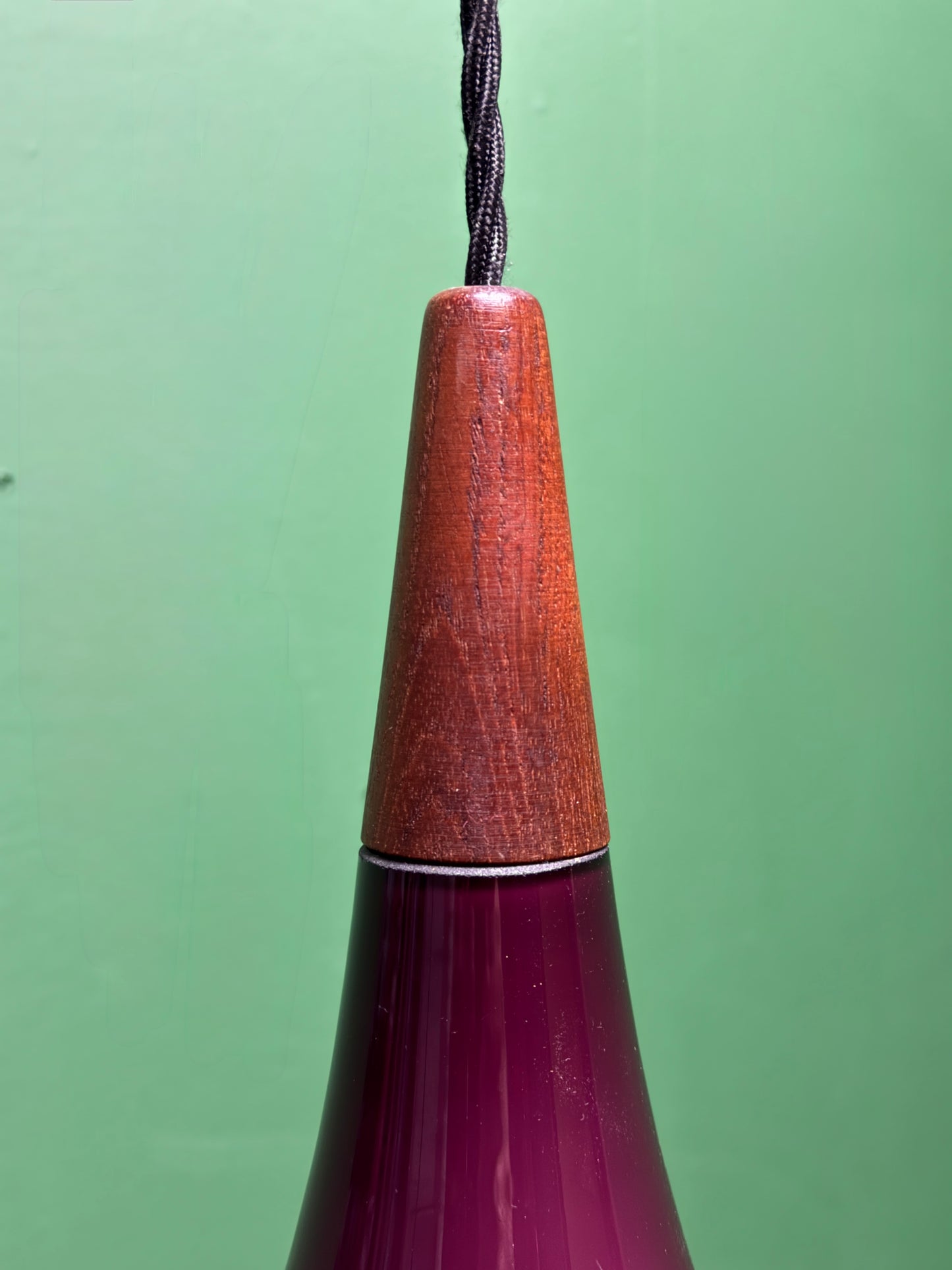 Large 1960s Danish Droplet Pendant Light By Holmegaard