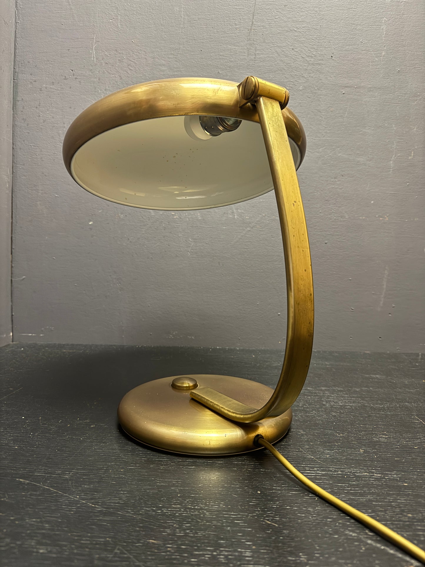 1960s Brass Table Lamp By Heinz F W Stahl For Hillebrand Lighting