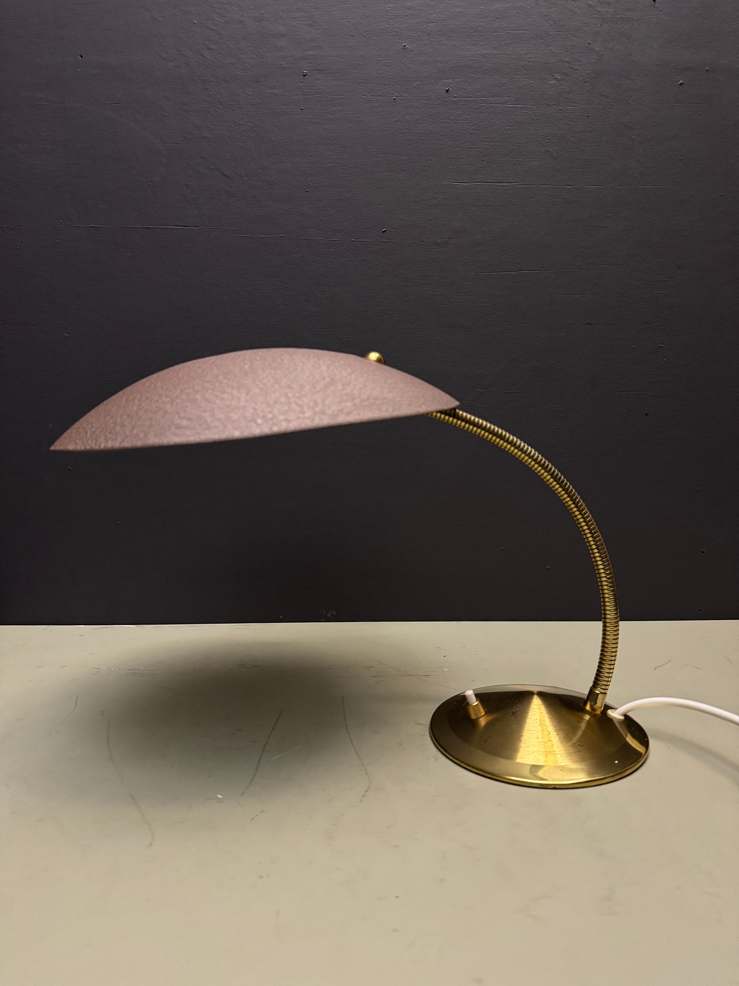 1950s Modernist Goose Neck Table Lamp By Gecos - Gebrüder Cosack Ligting Germany