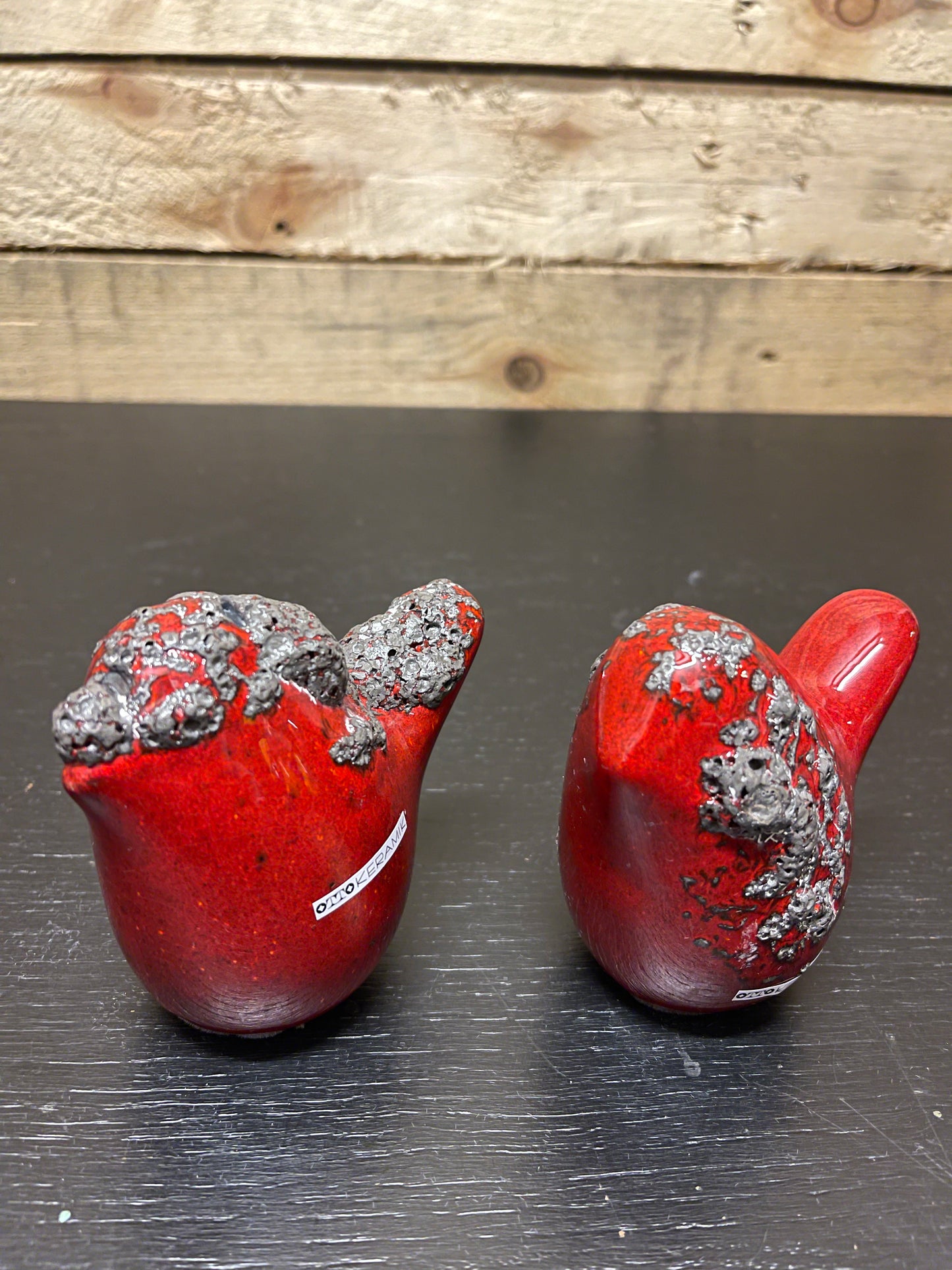 Otto Keramik Ceramic Birds West German Pottery Fat Lava