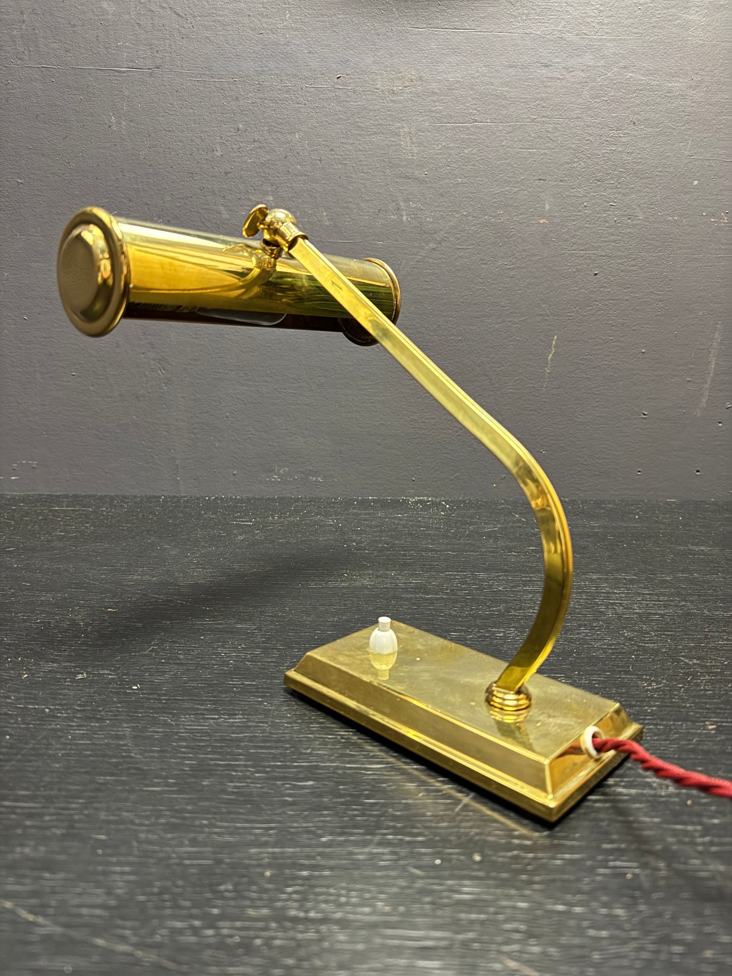 1960s Brass Piano Lamp By Solken Germany