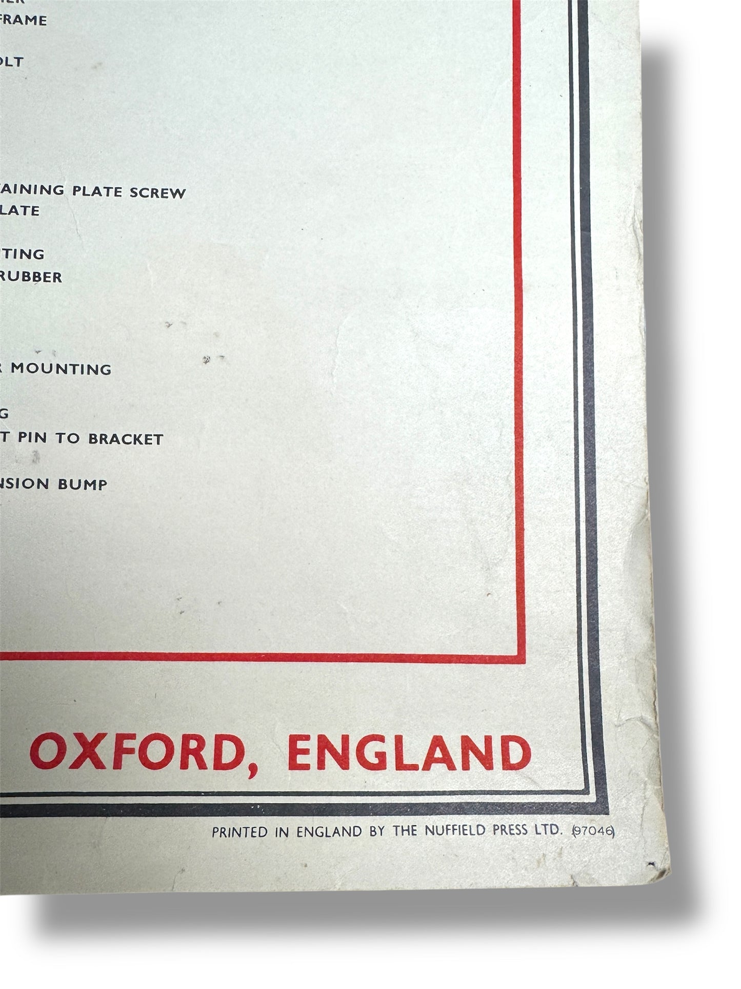 B.M.C. British Motor Corporation Educational Poster Circa 1950s