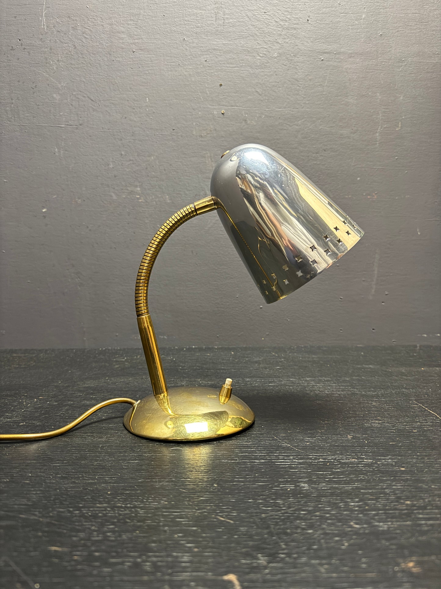 1960s Goose Neck Table Lamp By Mathieu Mategot