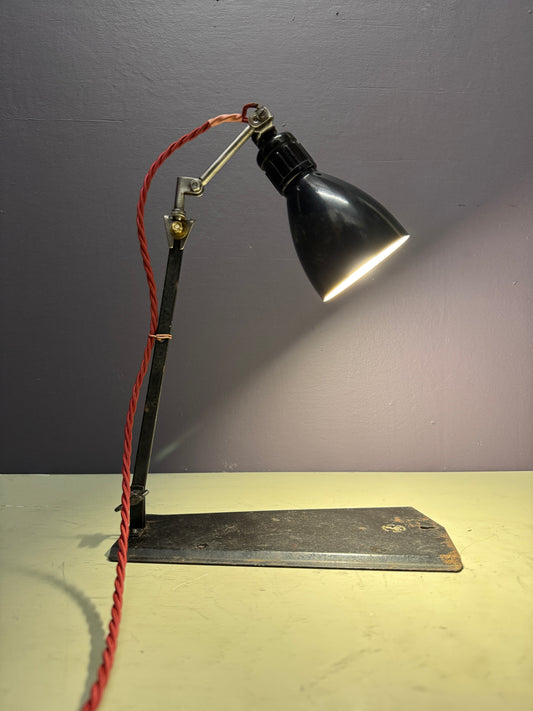 1920s Wall & Table Lamp Marked Hrabowski Foto Kino Berlin Spandau