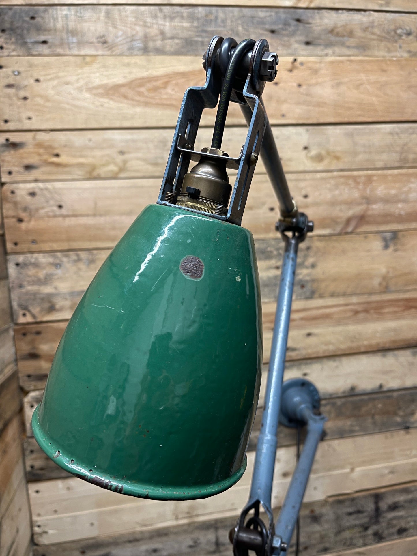 Large 1930s Industrial Wall Lamp By John Dugdill & Co