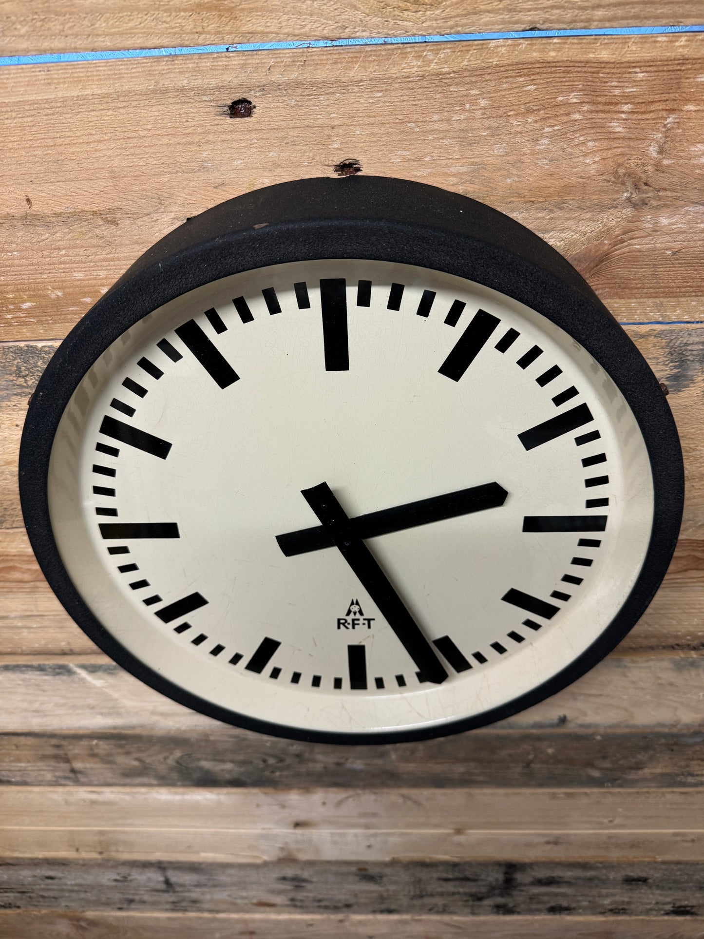 1950s East German Industrial Factory Clock By RFT