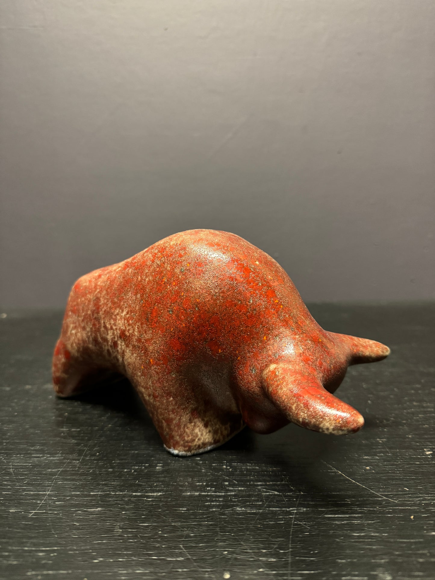 Otto Keramik Classic Ceramic Bull West German Pottery Fat Lava