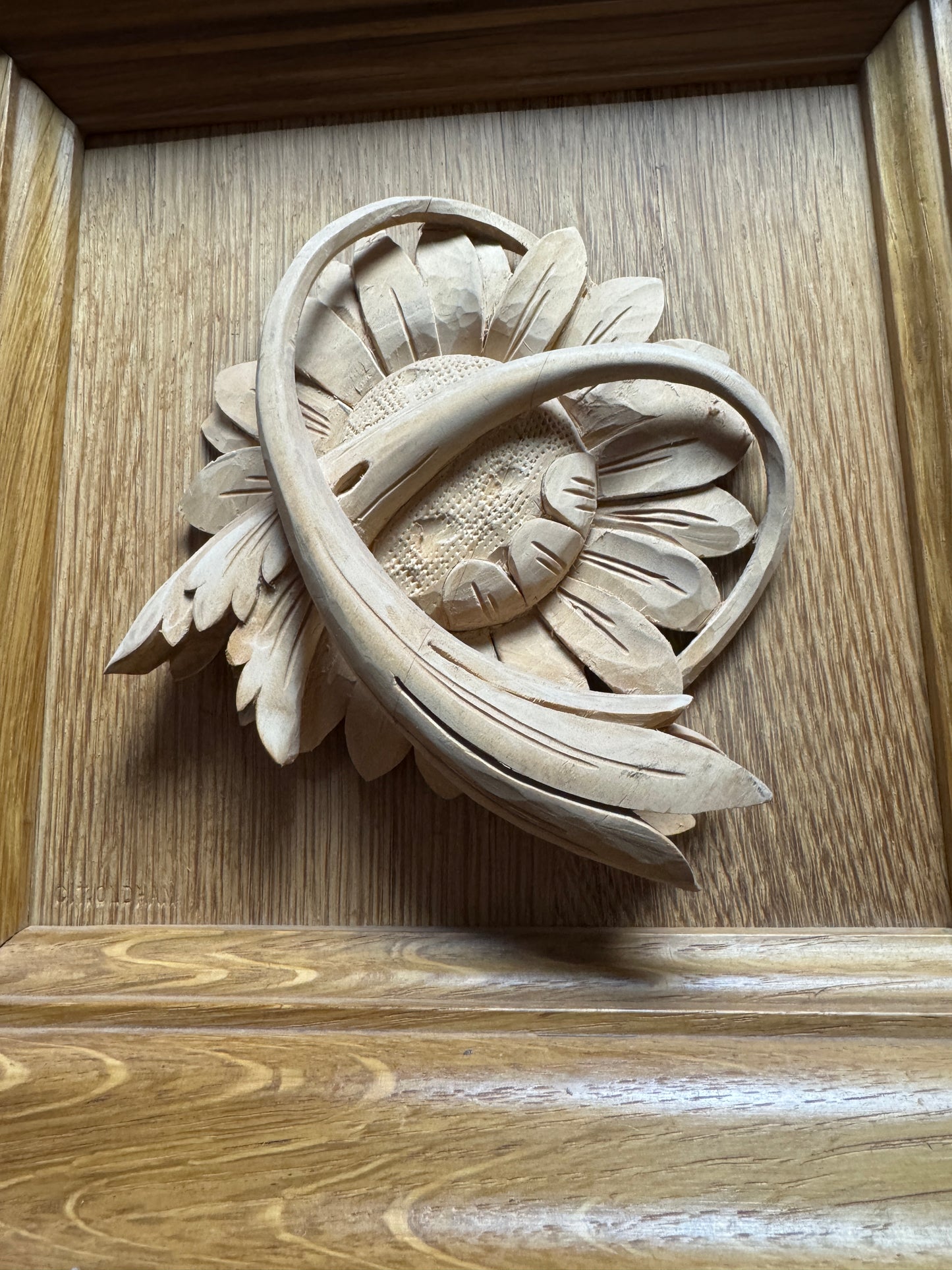 Decorative Chapel Carving By Renowned Master Carver Charles Oldham