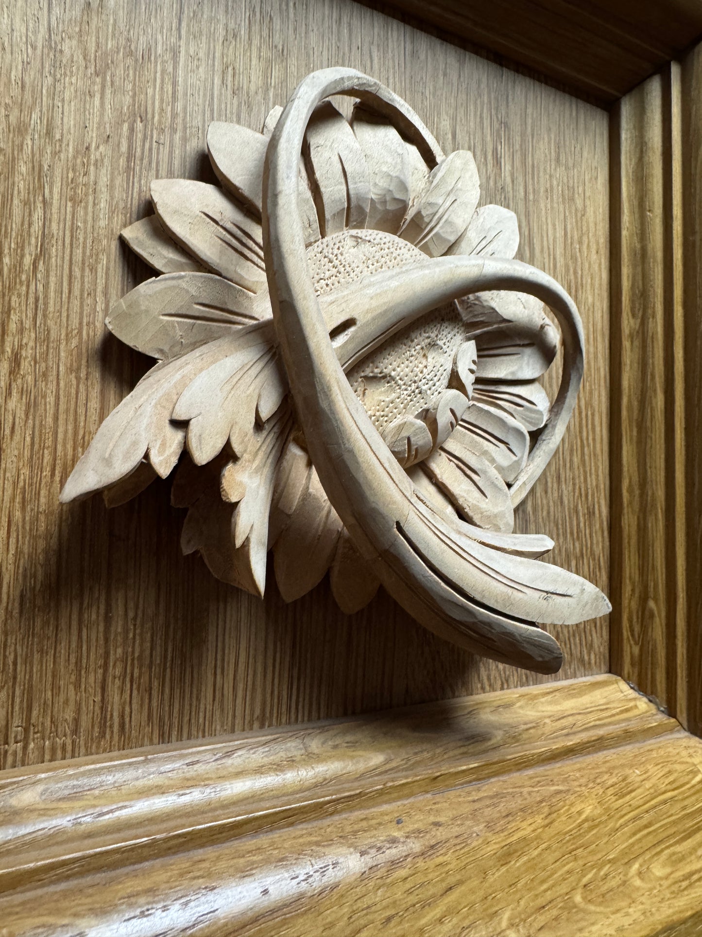 Decorative Chapel Carving By Renowned Master Carver Charles Oldham