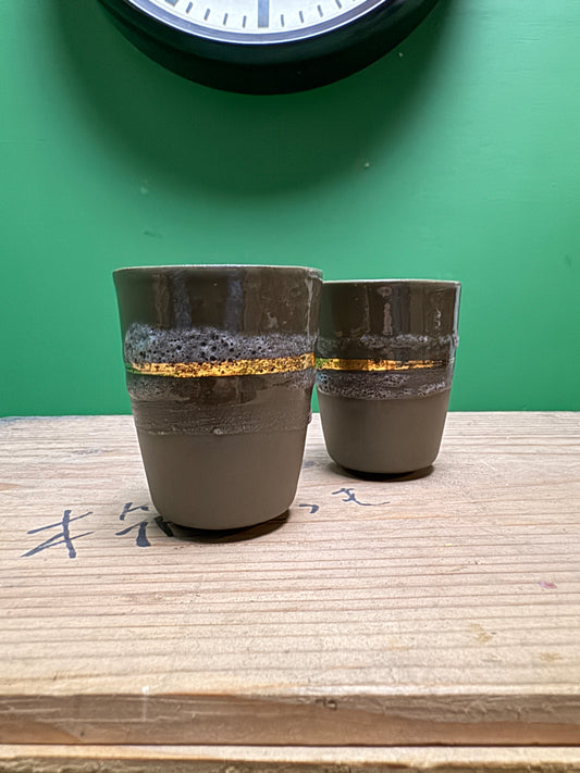 Hand Made Turkish Coffee / Espresso Cups By Renowned Design Ceramicist Saliha Kartal