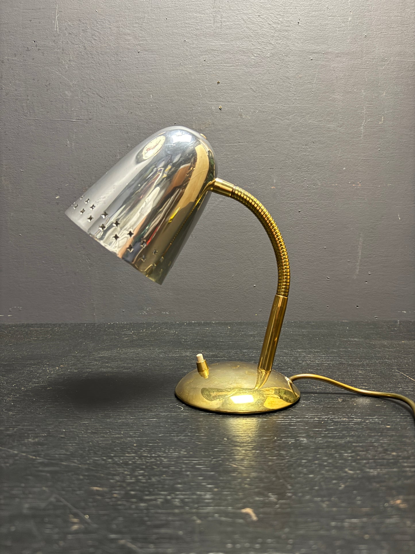 1960s Goose Neck Table Lamp By Mathieu Mategot