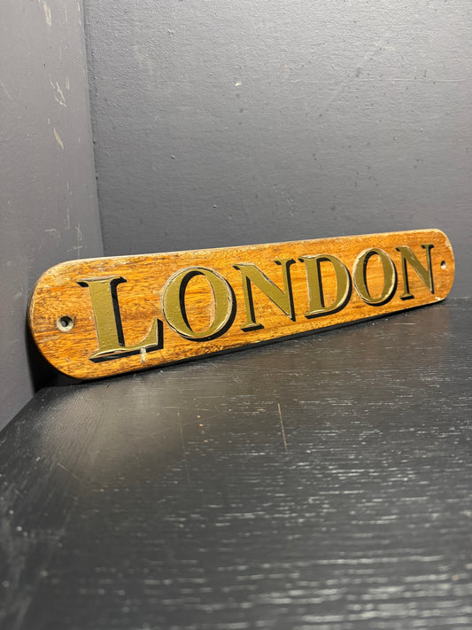 Hand Made Boat Signs London