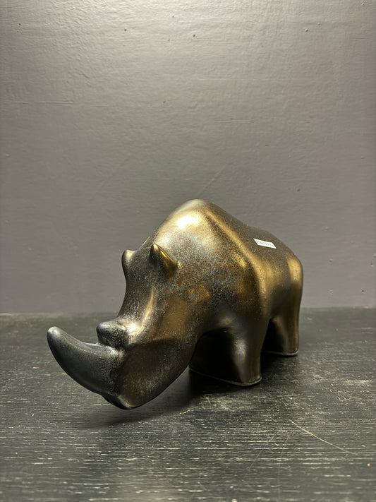 Exclusive Otto Keramik Ceramic Rhino West German Pottery Fat Lava