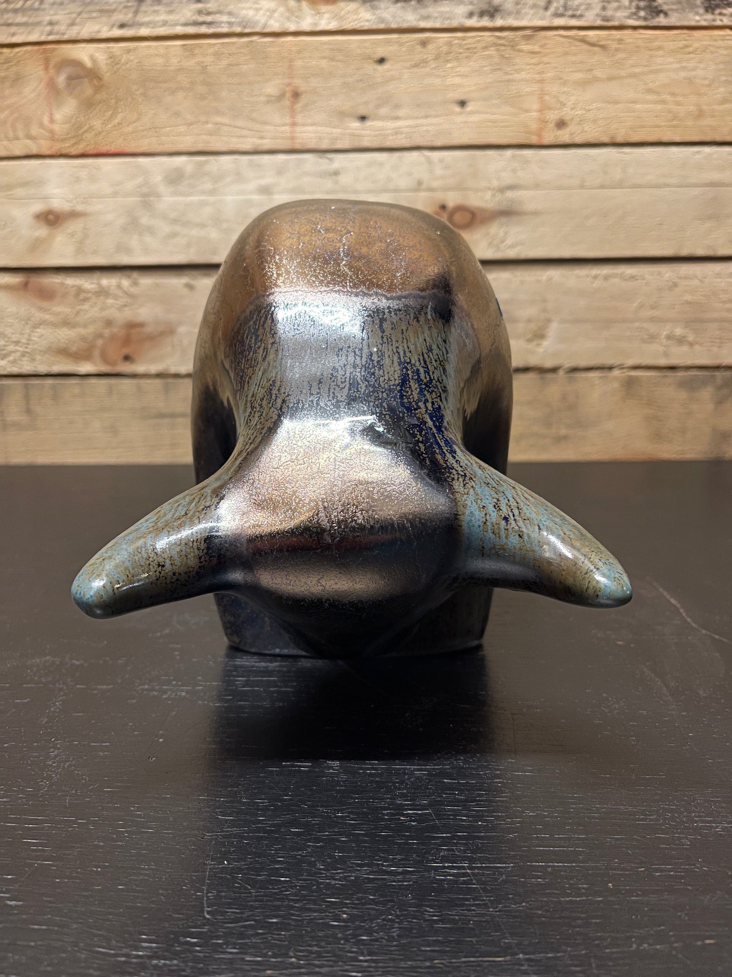 Otto Keramik Large Ceramic Bull West German Pottery Fat Lava