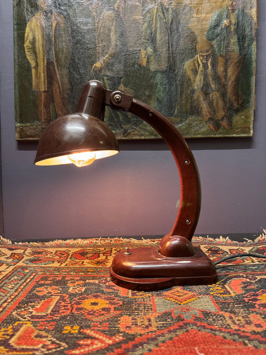 1940s USSR Version Sigma Bakelite Table Lamp By Christian Dell For Heinrich Römmler
