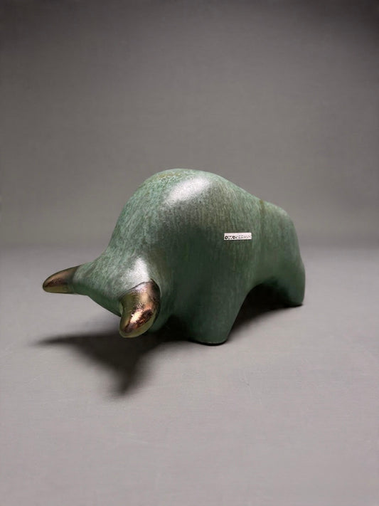 Otto Keramik Classic Ceramic Bull West German Pottery Fat Lava