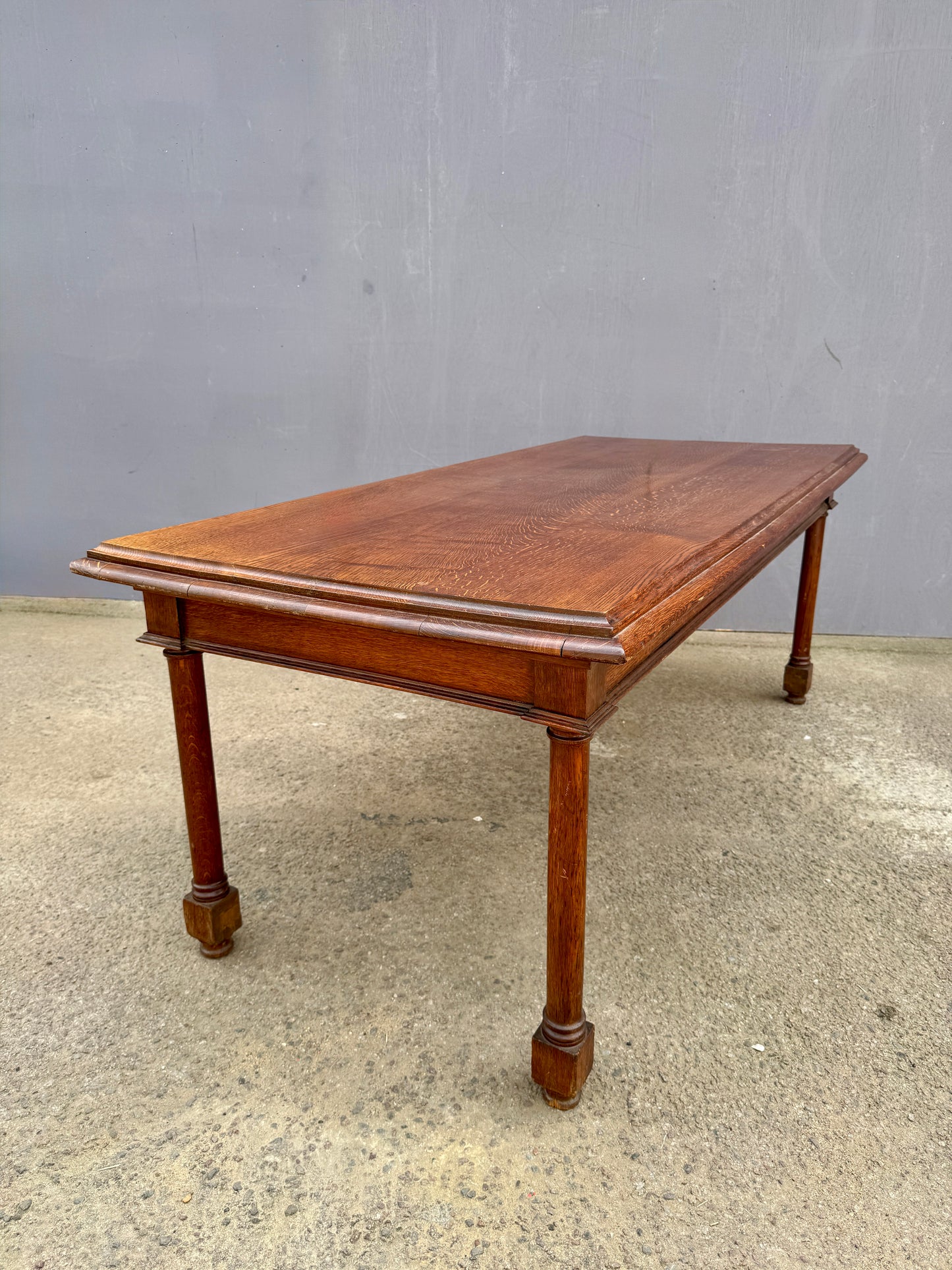 Late 1800s Large English Oak Table