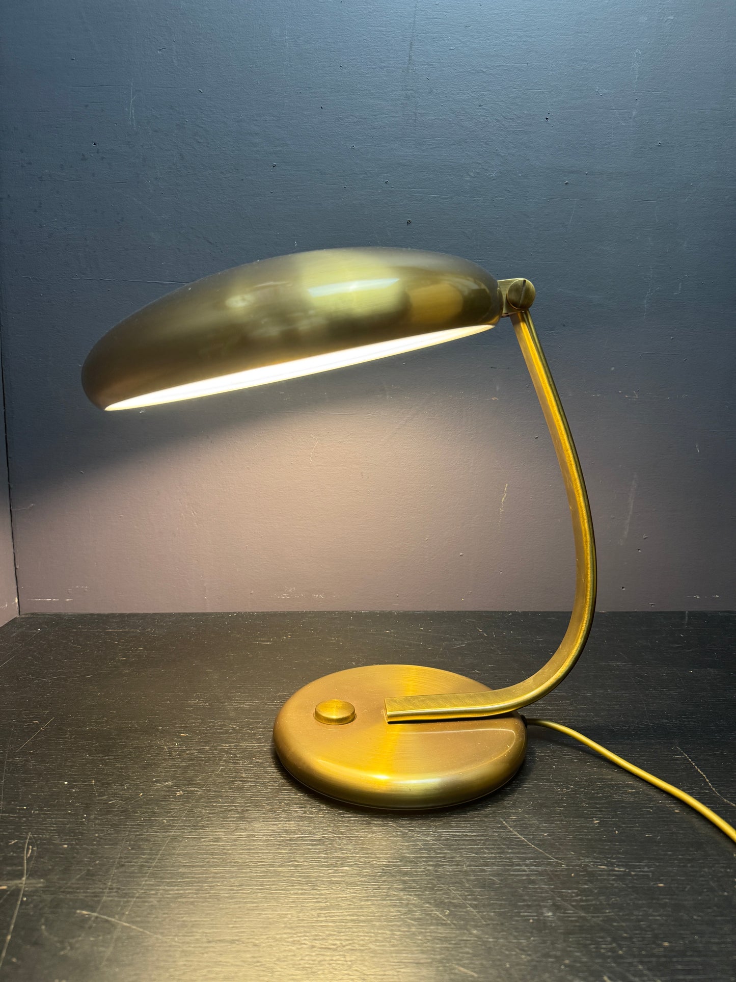 1960s Brass Table Lamp By Heinz F W Stahl For Hillebrand Lighting