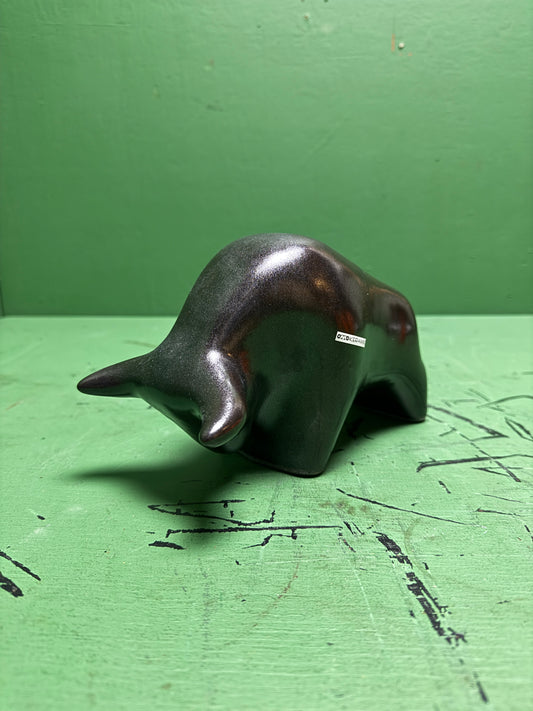 Otto Keramik Classic Ceramic Bull West German Pottery Fat Lava