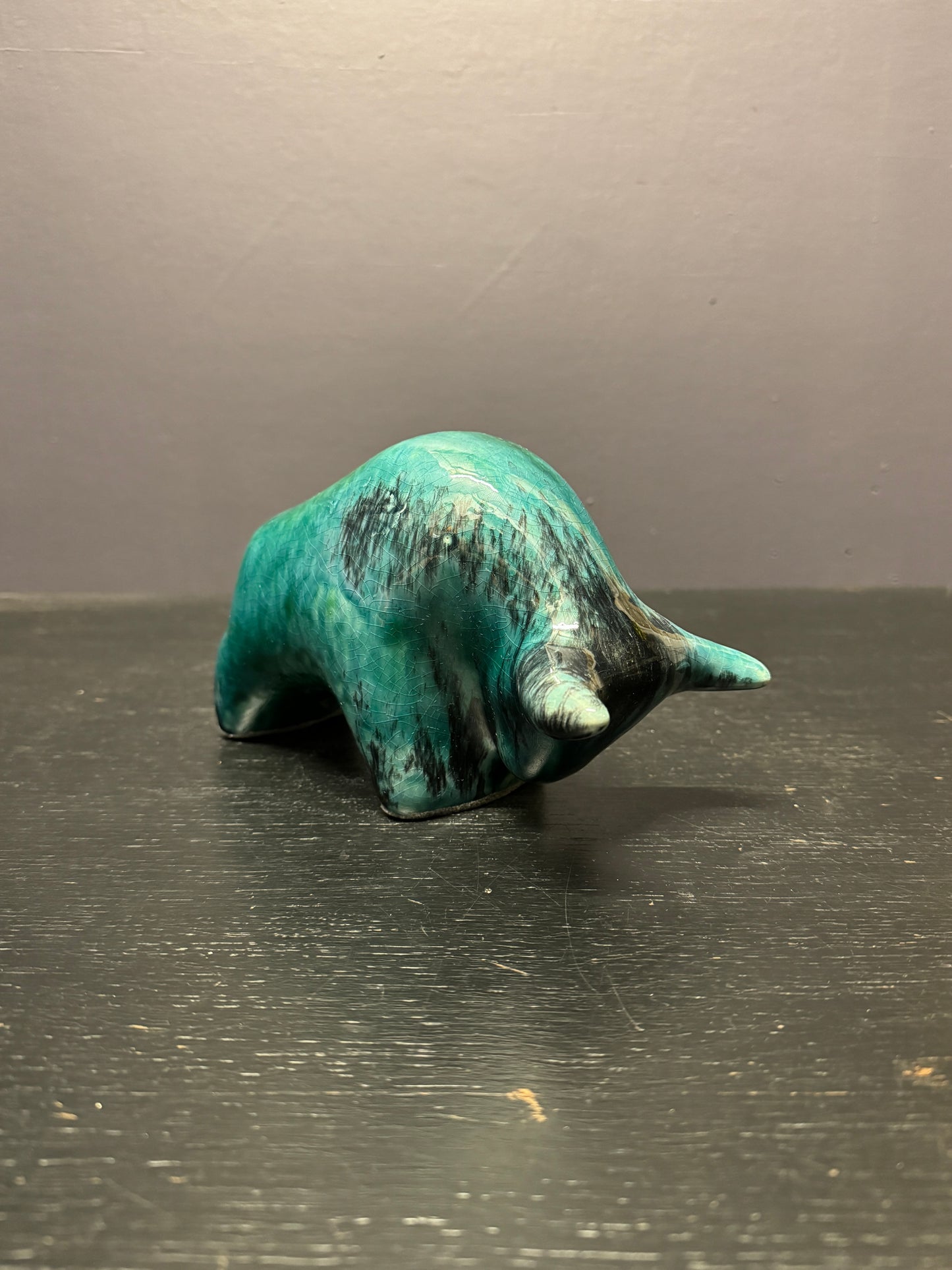Otto Keramik Classic Ceramic Bull West German Pottery Fat Lava