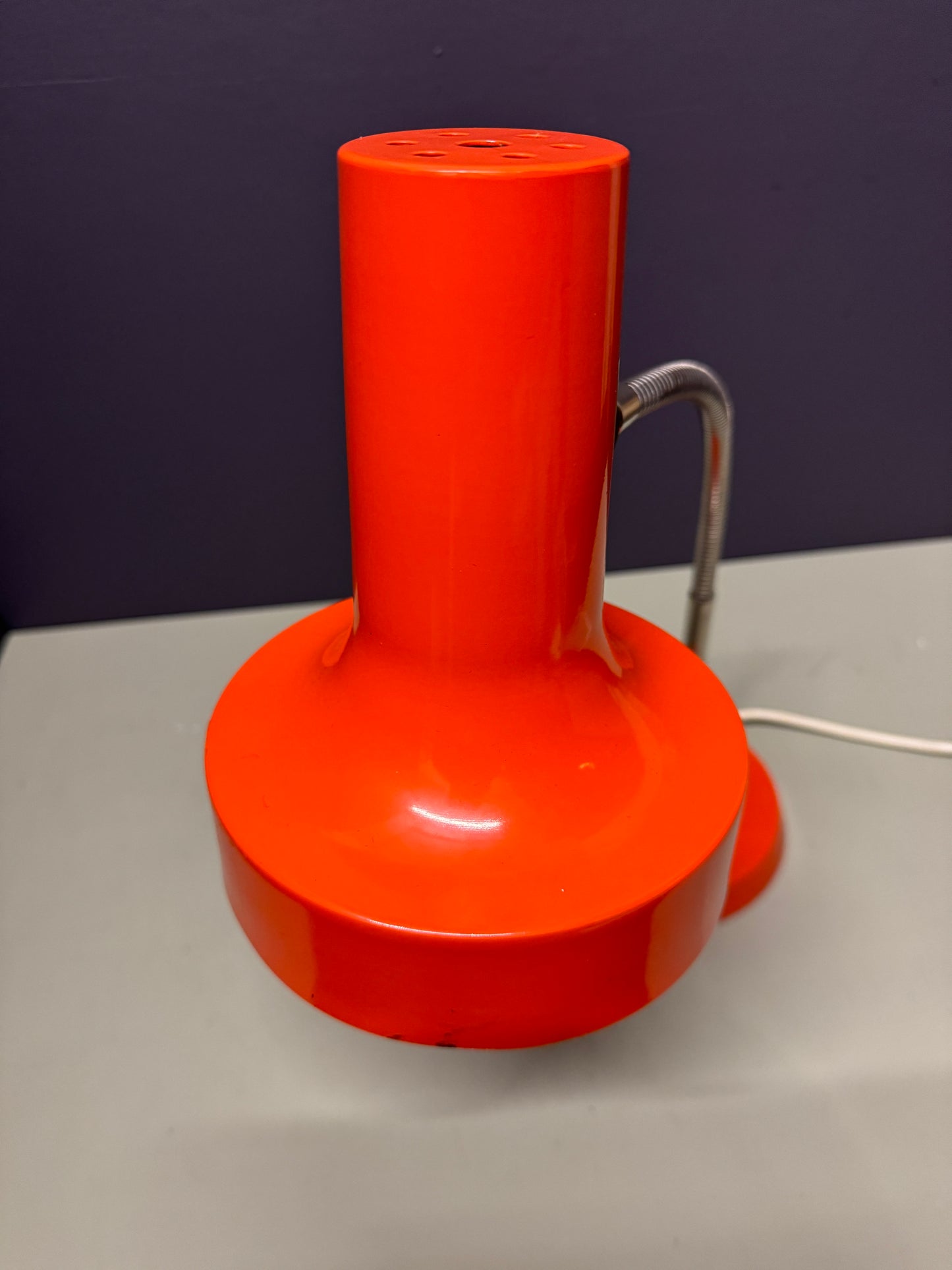 1970s German Retro Orange Table Lamp