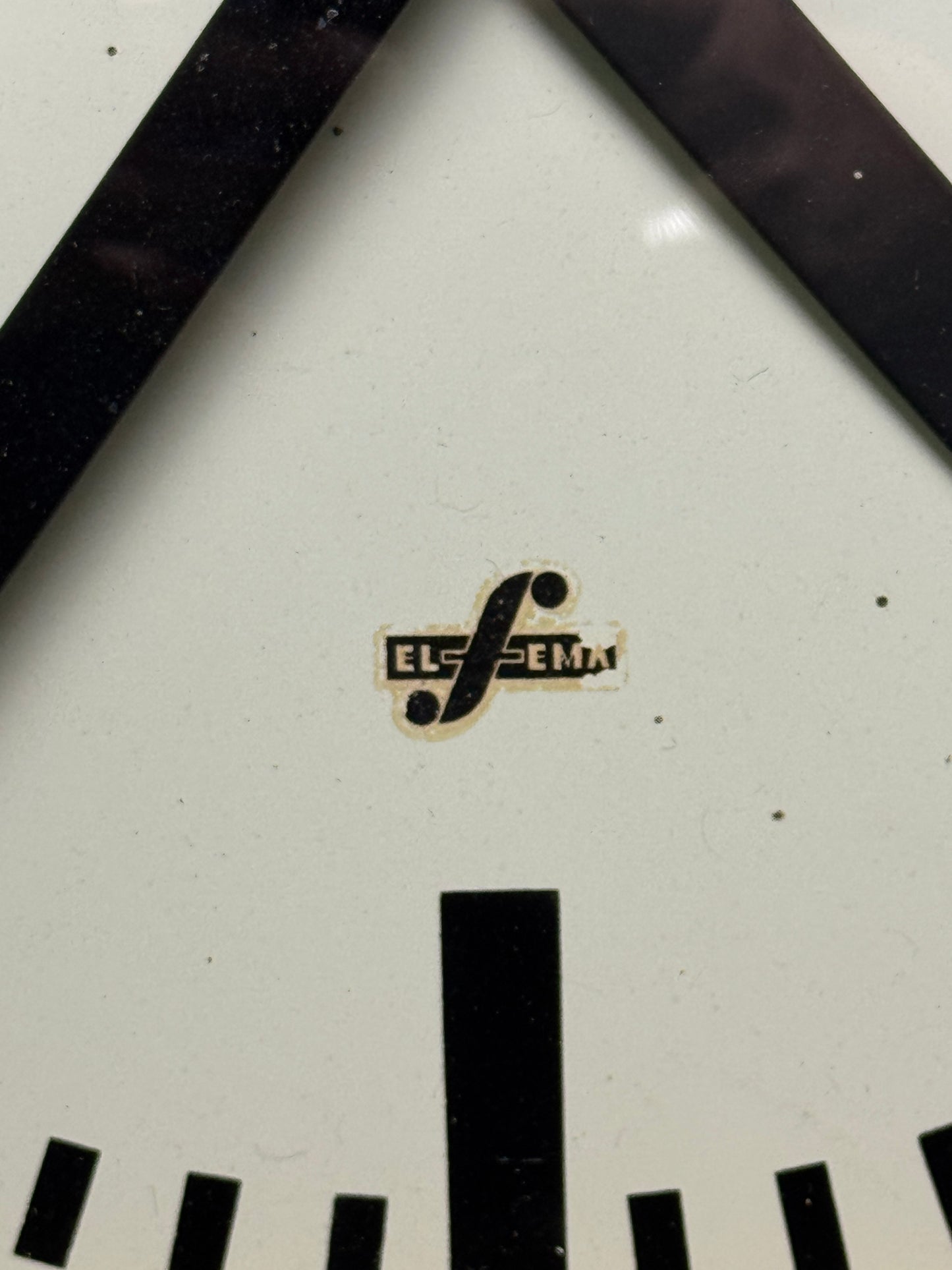 Large 1960's East German Industrial Factory Clocks By Elfema