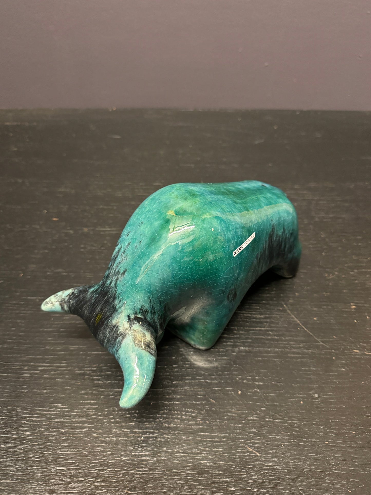 Otto Keramik Classic Ceramic Bull West German Pottery Fat Lava