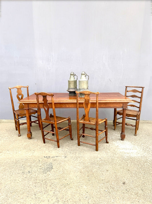 Late 1800s Large English Oak Table