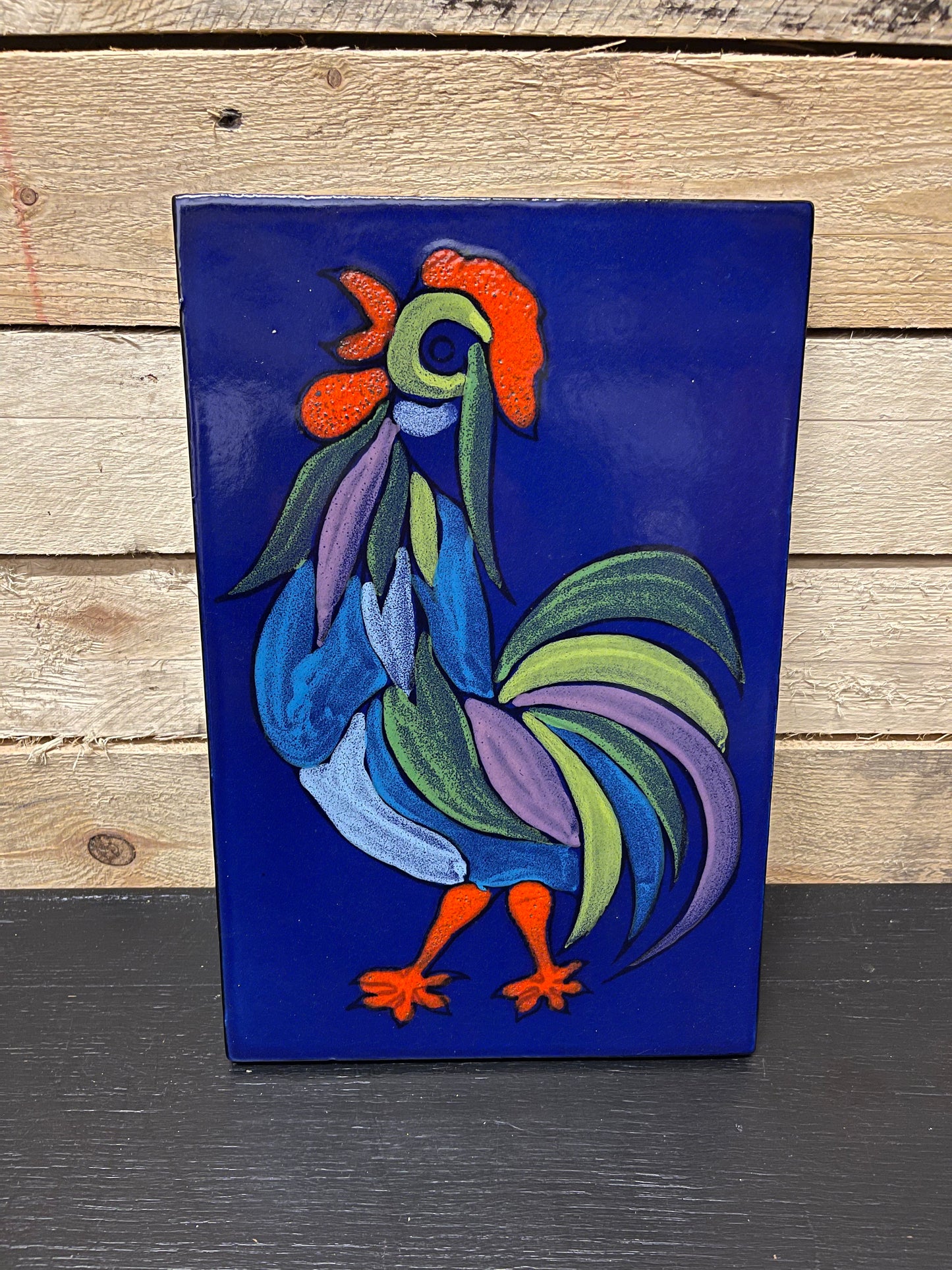 1970s West German Pottery Fat Lava Wall Tile By Ruscha Art