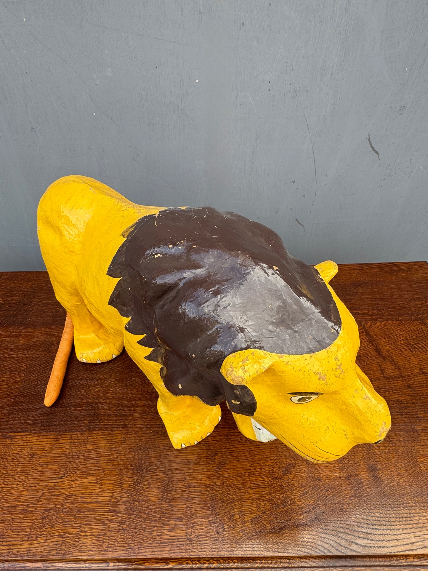 1930s Paper Mache Fireside Lion