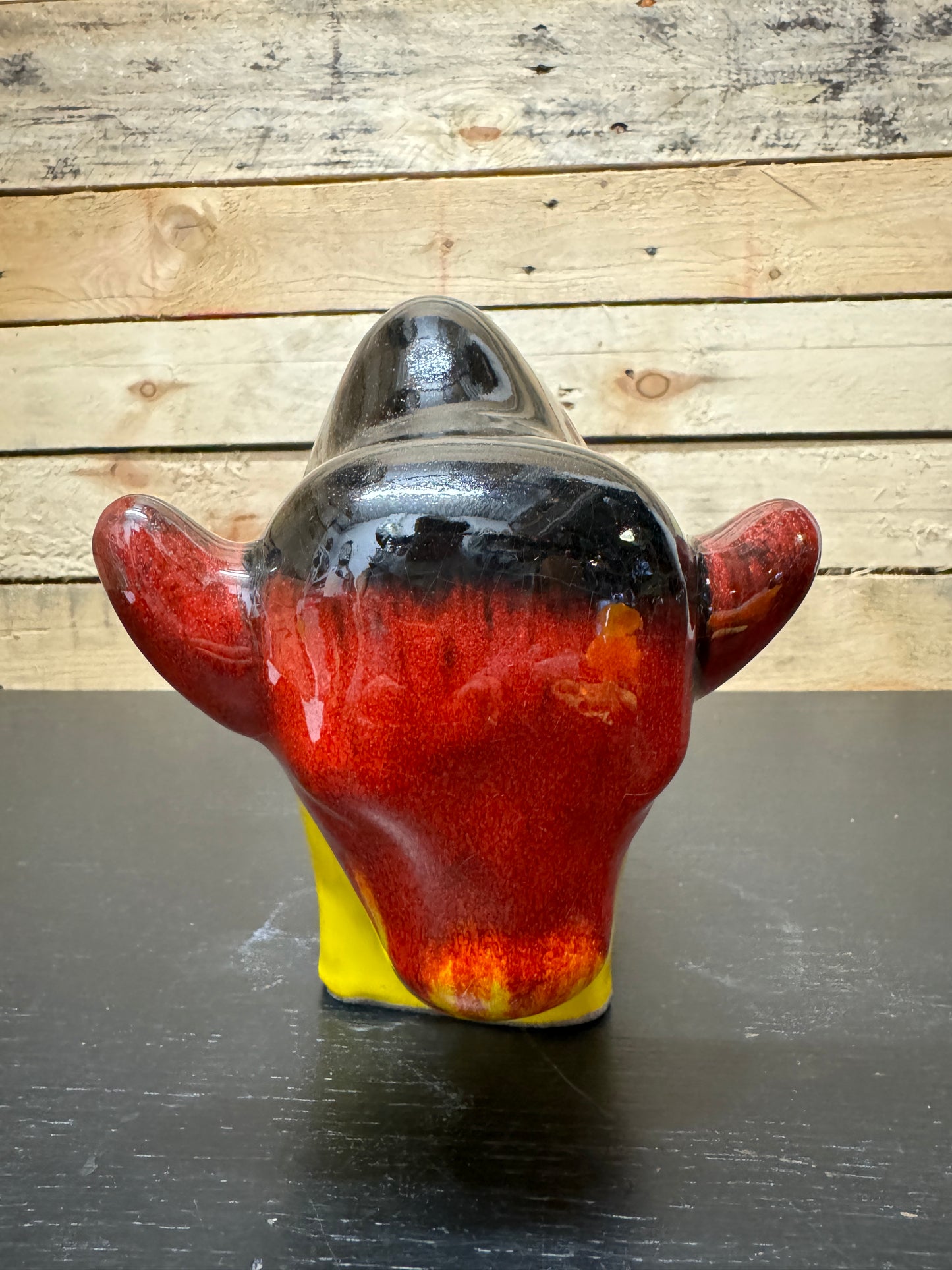Otto Keramik Large Ceramic Bison West German Pottery Fat Lava