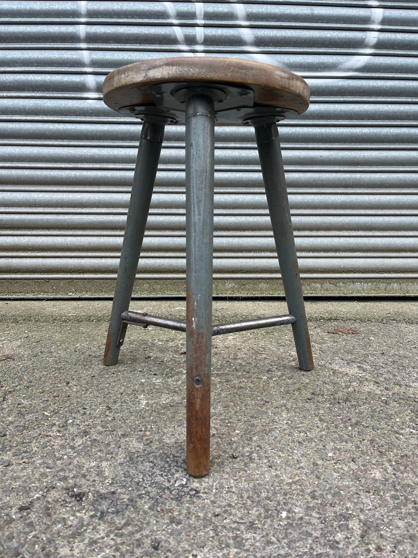 1950s East German Bemefe Work Stool Post War Rowac