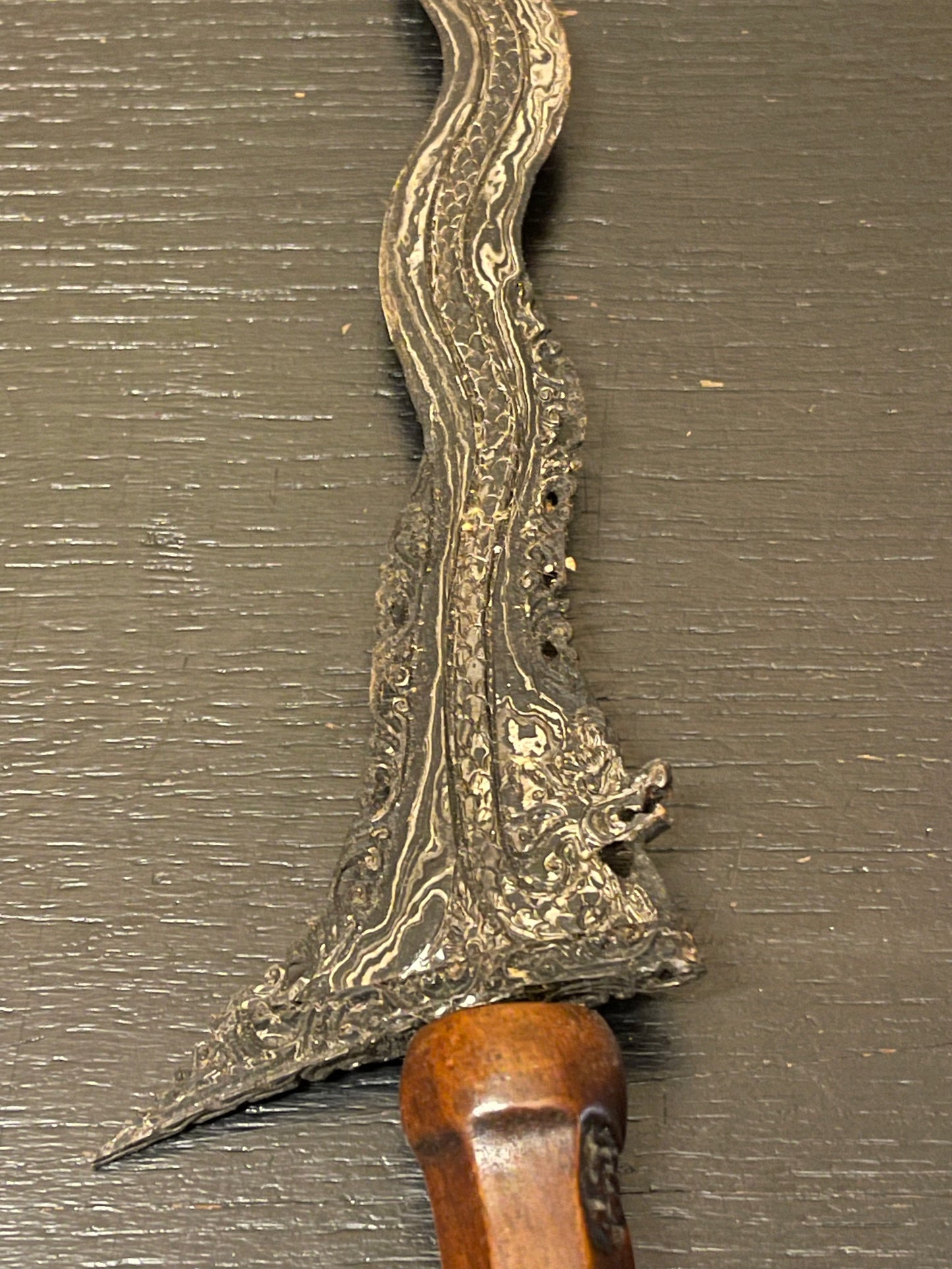 Beautiful Surakarta Kris Luk 11 Java Indonisia Circa 1890s