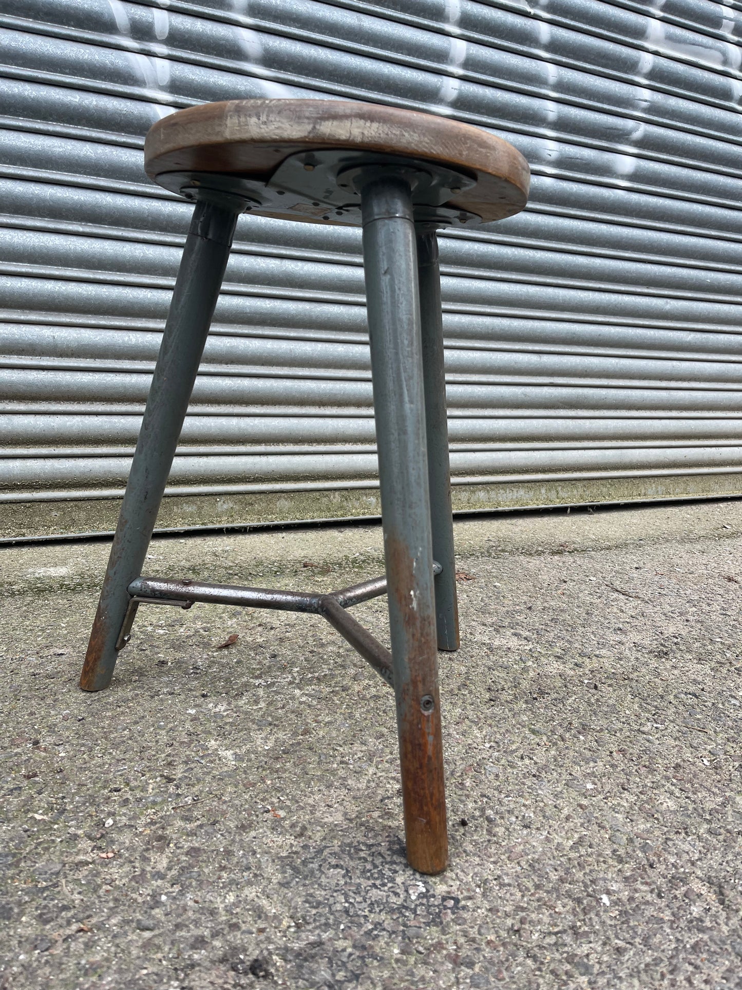 1950s East German Bemefe Work Stool Post War Rowac