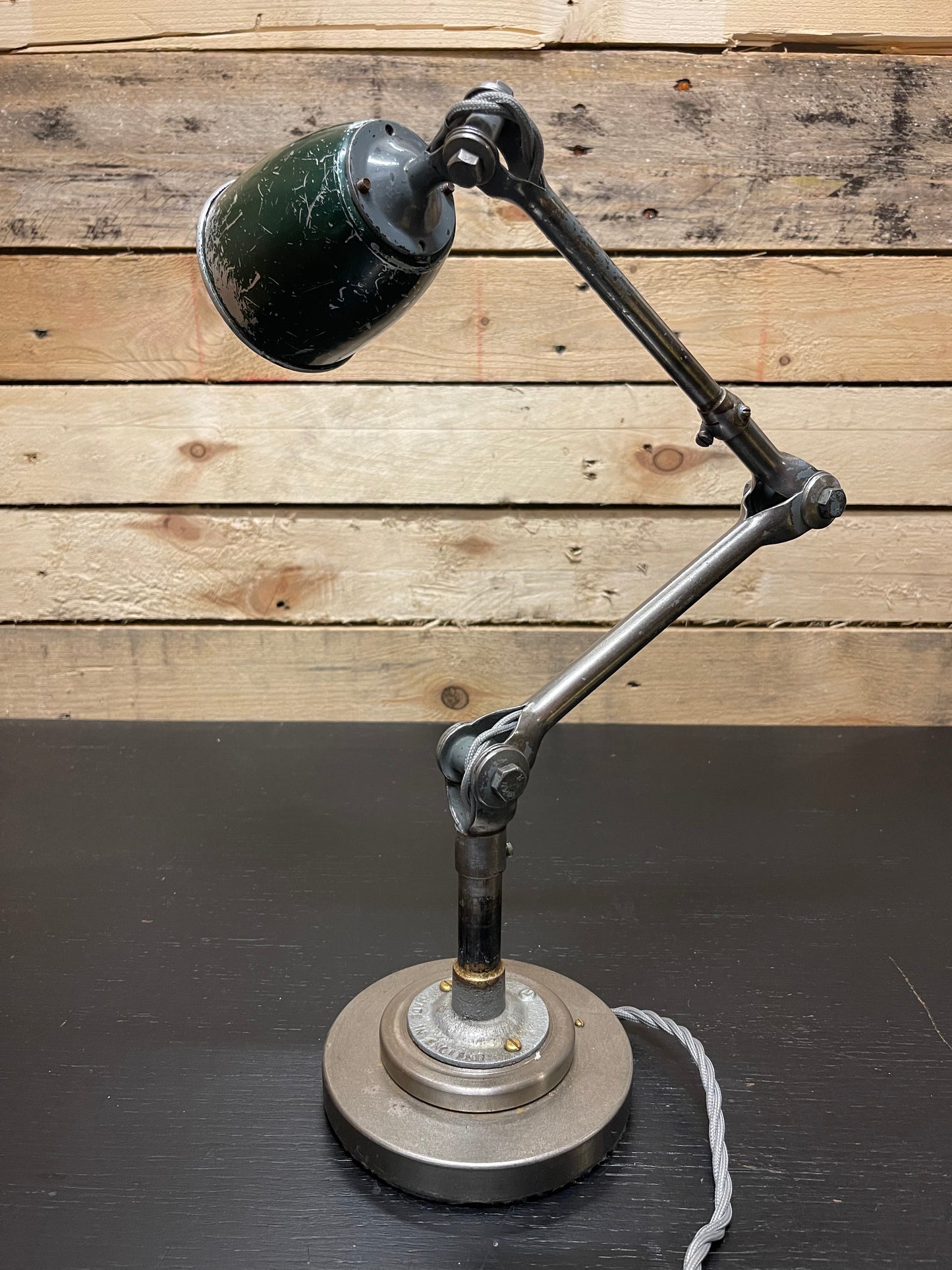 Rare 1930s Small Size Task Lamp By John Dugdill & Co