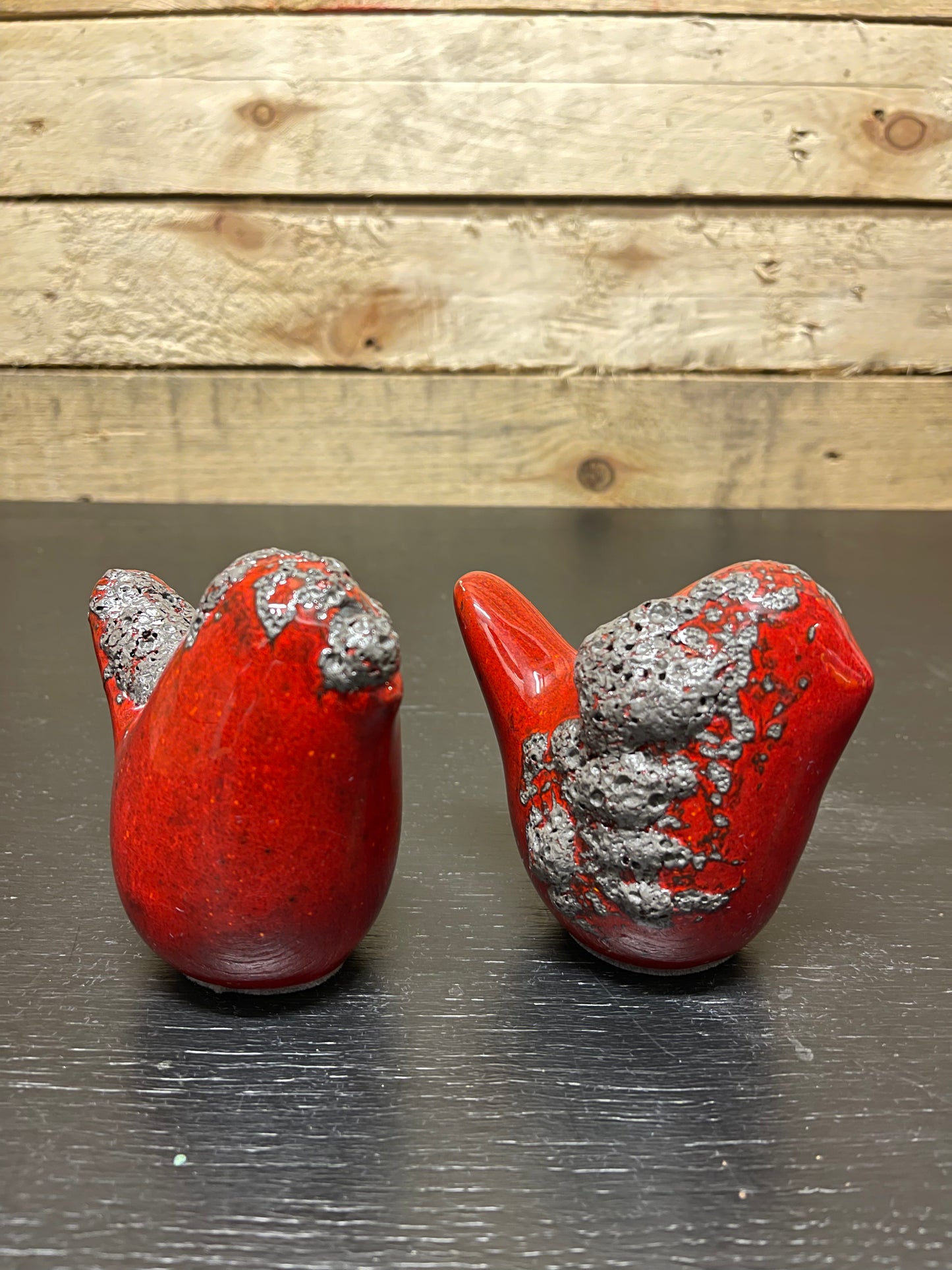 Otto Keramik Ceramic Birds West German Pottery Fat Lava