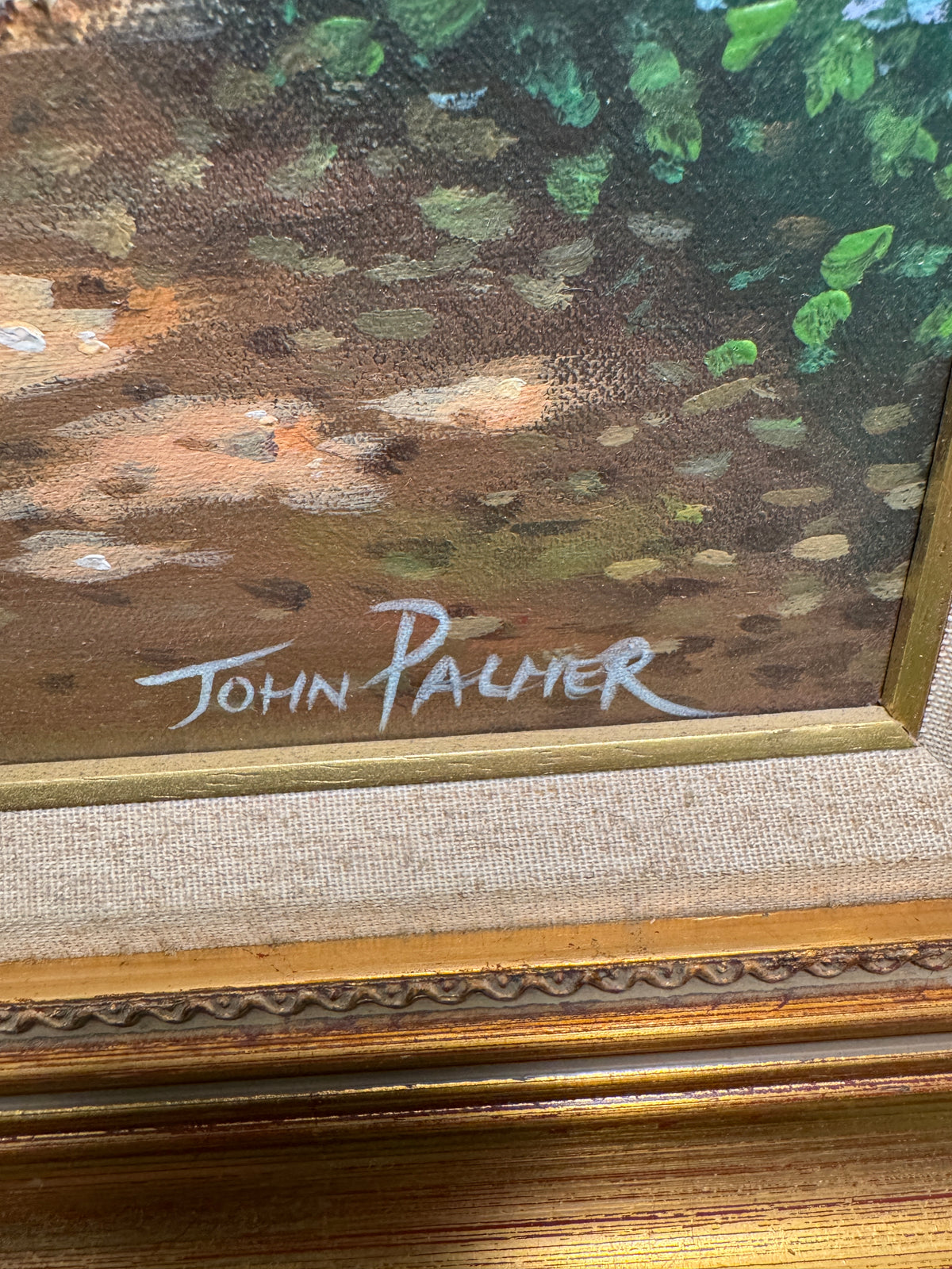 Framed Oil On Canvas British Painter John Palmer