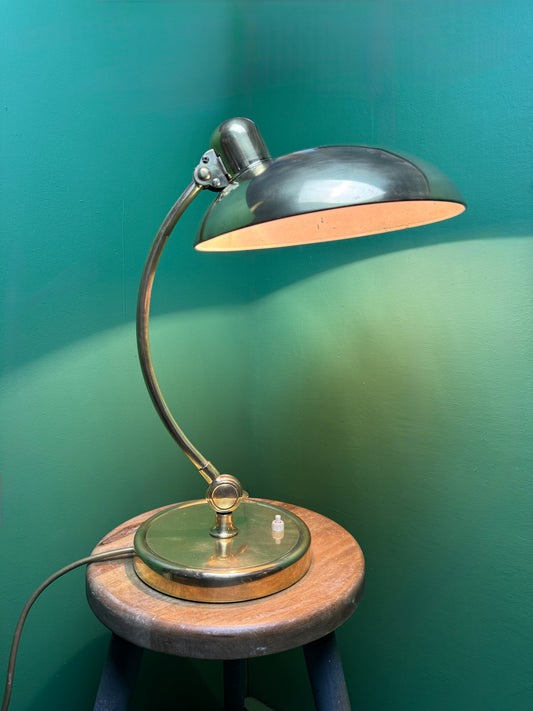 1930s Brass Kaiser Idell Model 6631 President Table Lamp