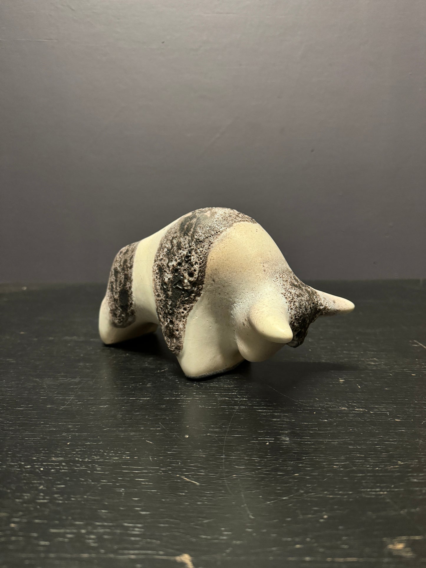 Otto Keramik Classic Ceramic Bull West German Pottery Fat Lava