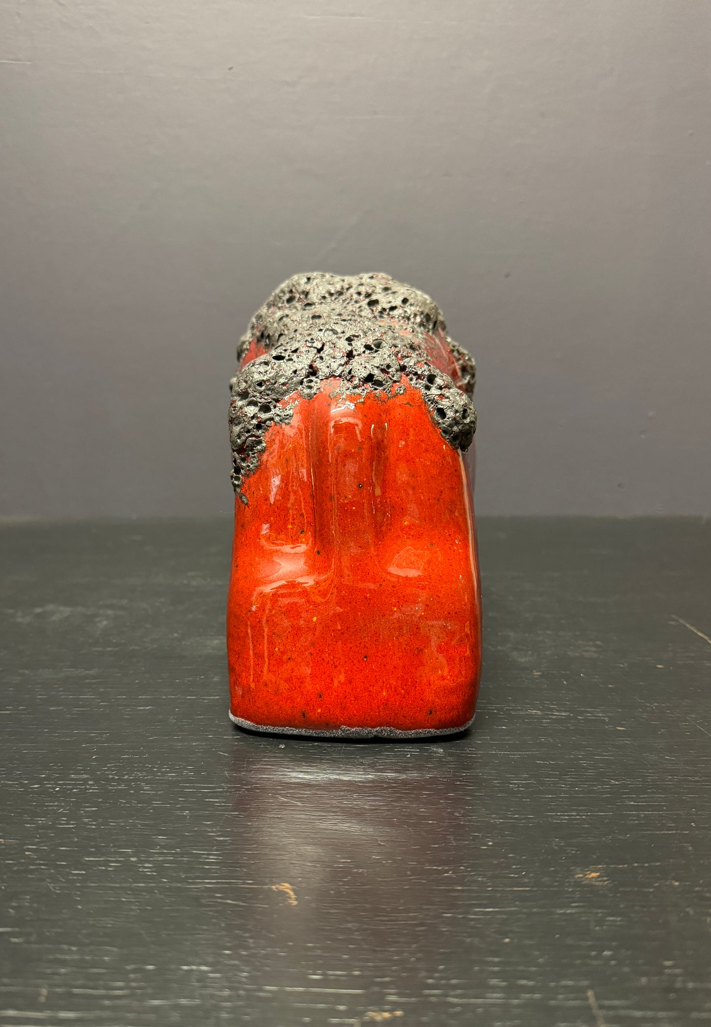 Otto Keramik Large Ceramic Bull West German Pottery Fat Lava