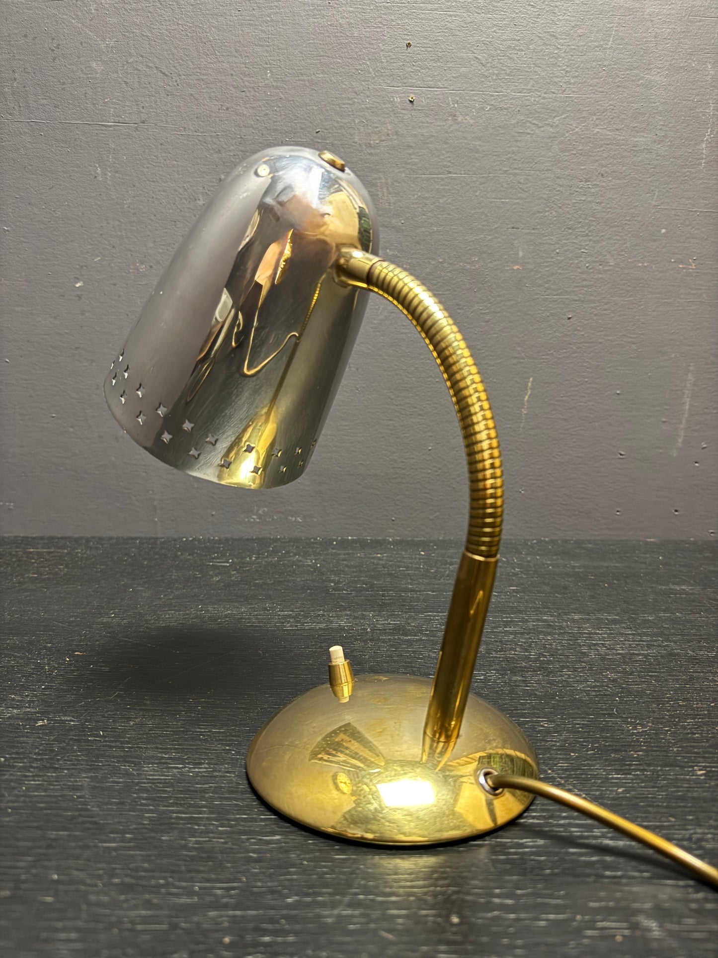 1960s Goose Neck Table Lamp By Mathieu Mategot