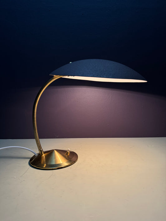 1950s Modernist Goose Neck Table Lamp By Gecos - Gebrüder Cosack Ligting Germany
