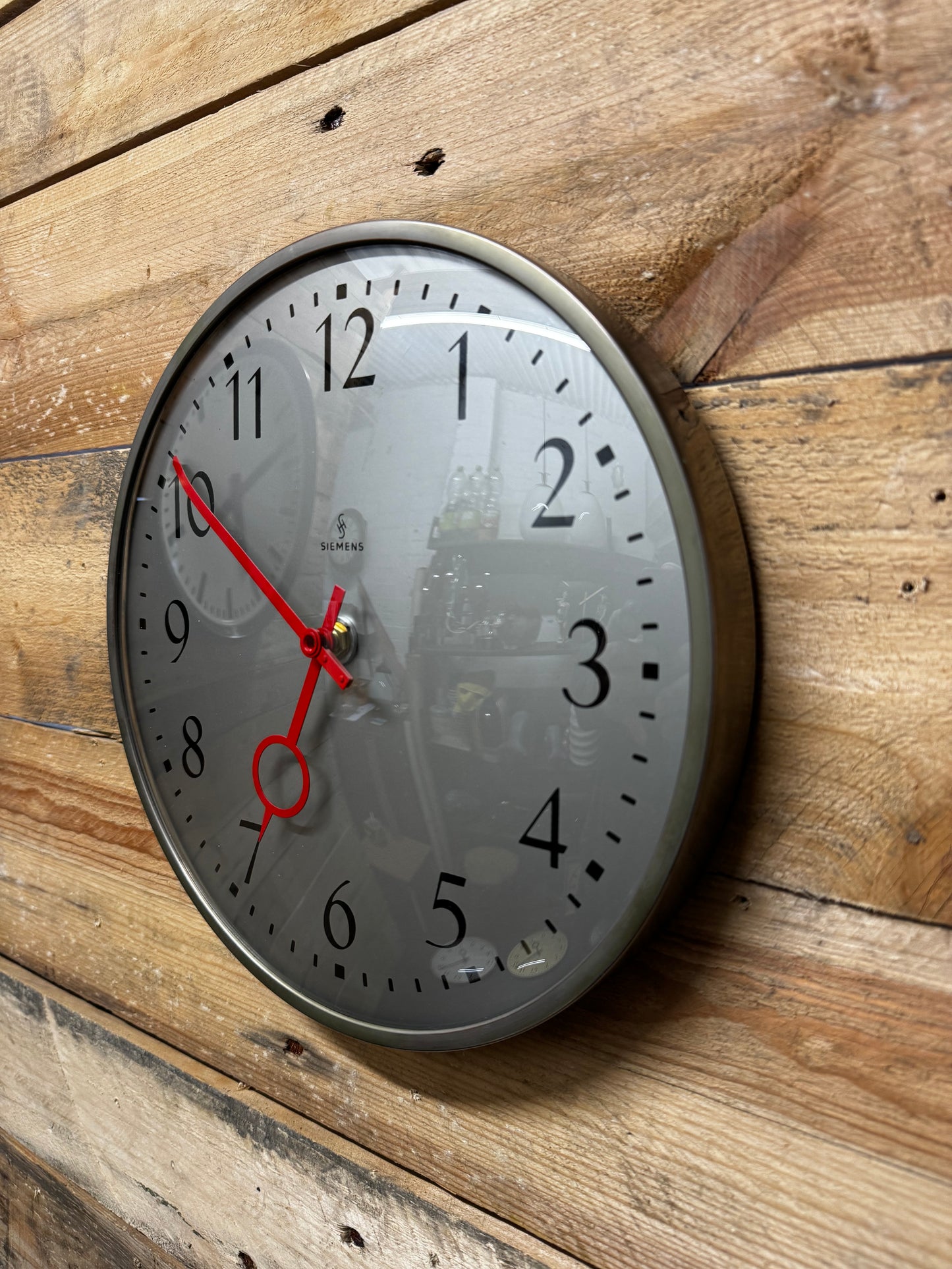 1960's German Industrial Factory / Office Clocks By Peter Behrens For Siemens