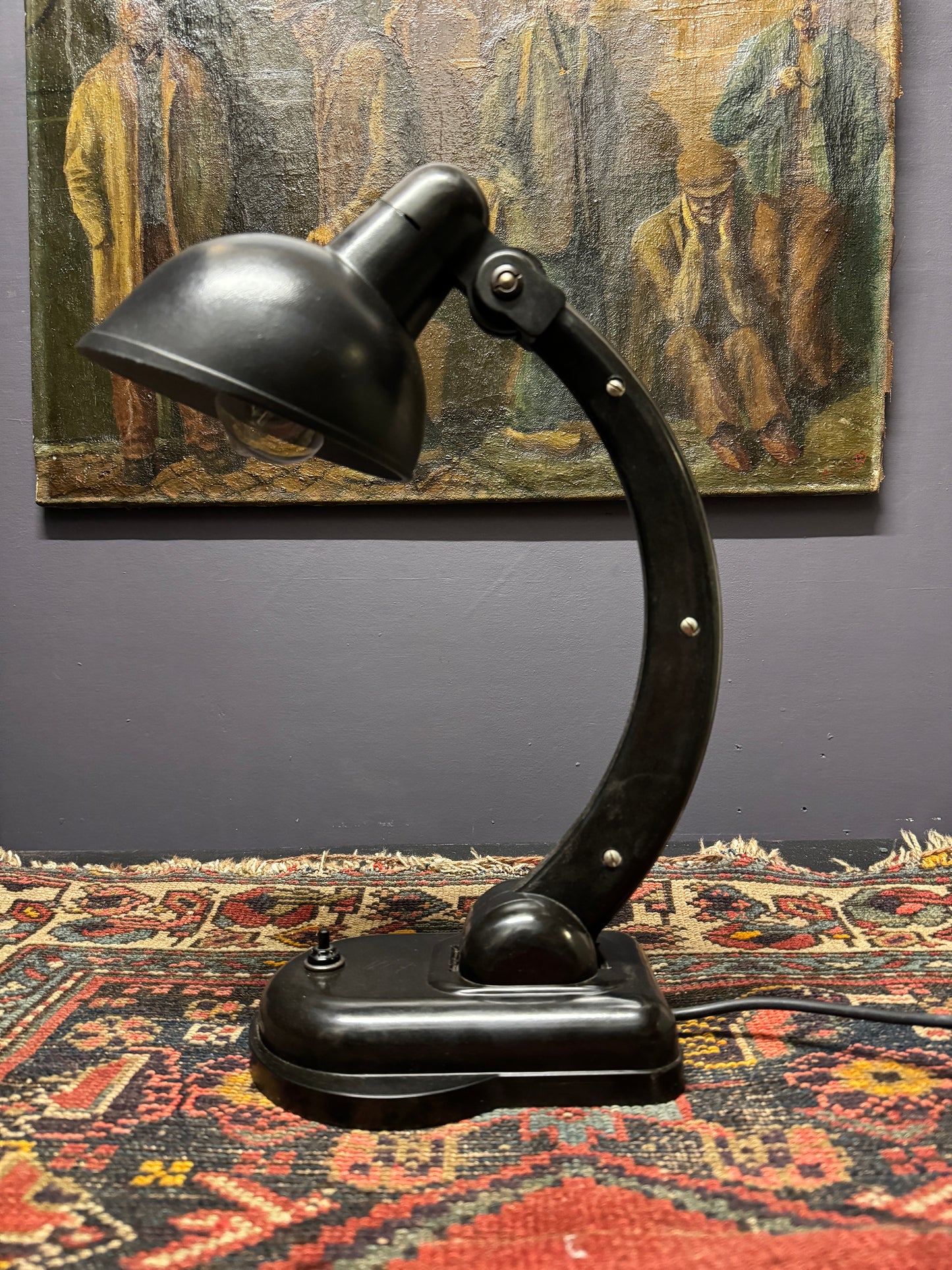 1940s USSR Version Sigma Bakelite Table Lamp By Christian Dell For Heinrich Römmler