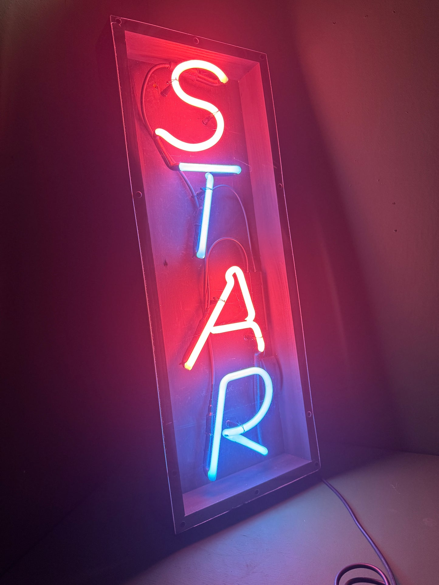 Circa 1980s ‘ STAR ‘ Neon Sign