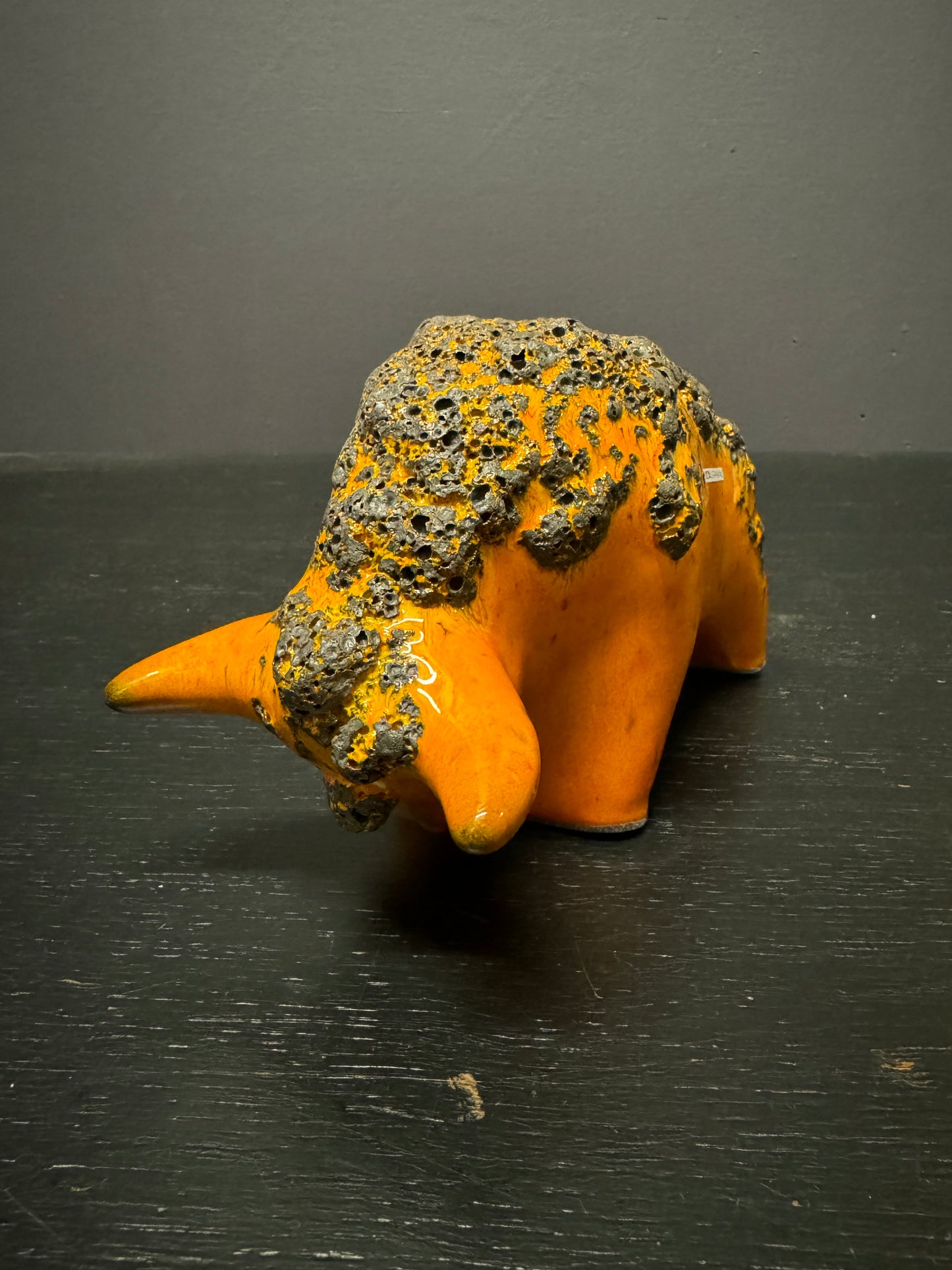 Otto Keramik Classic Ceramic Bull West German Pottery Fat Lava