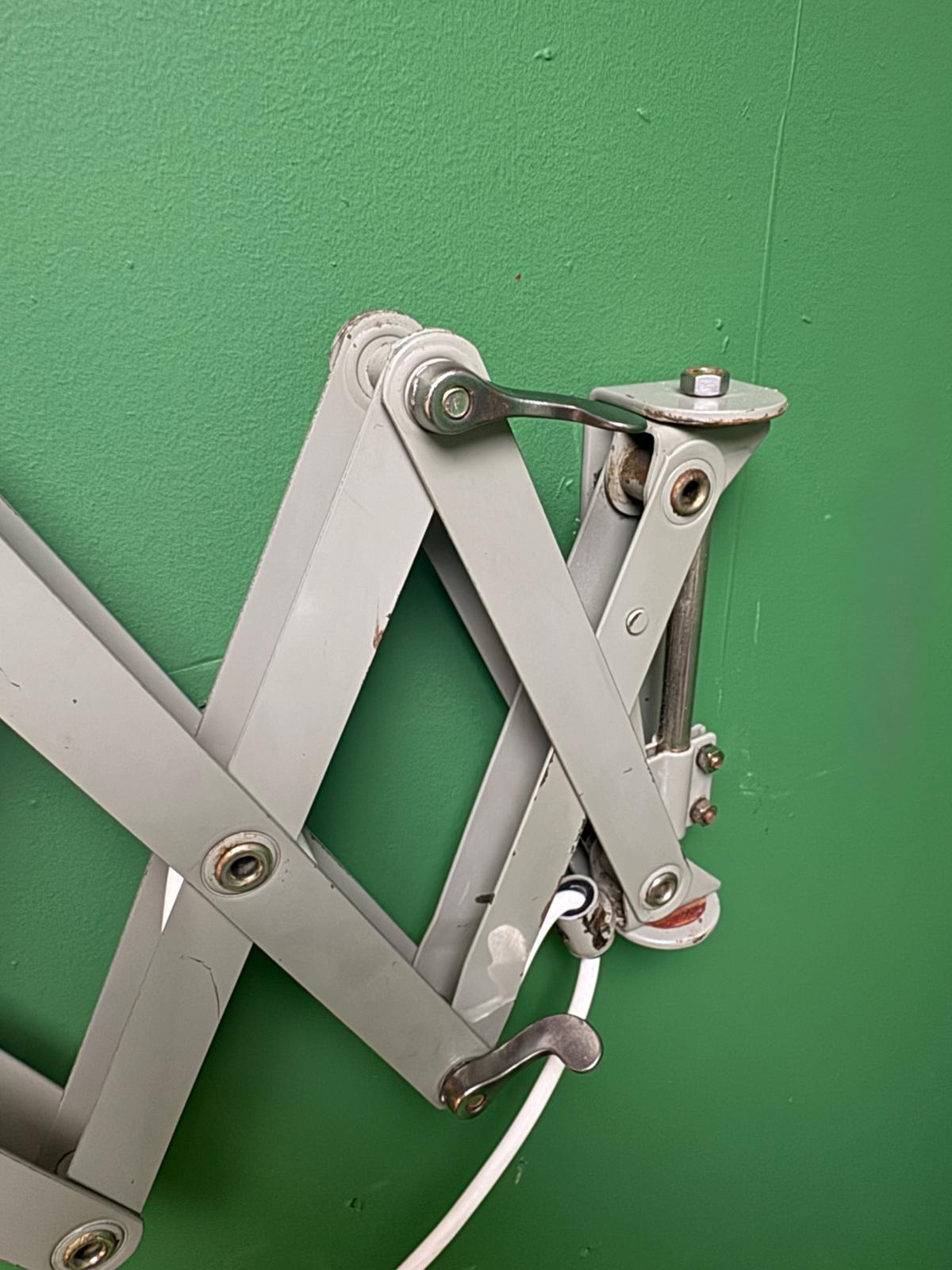 1970s Industrial Scissor Lamp By SIS Leuchten Germany